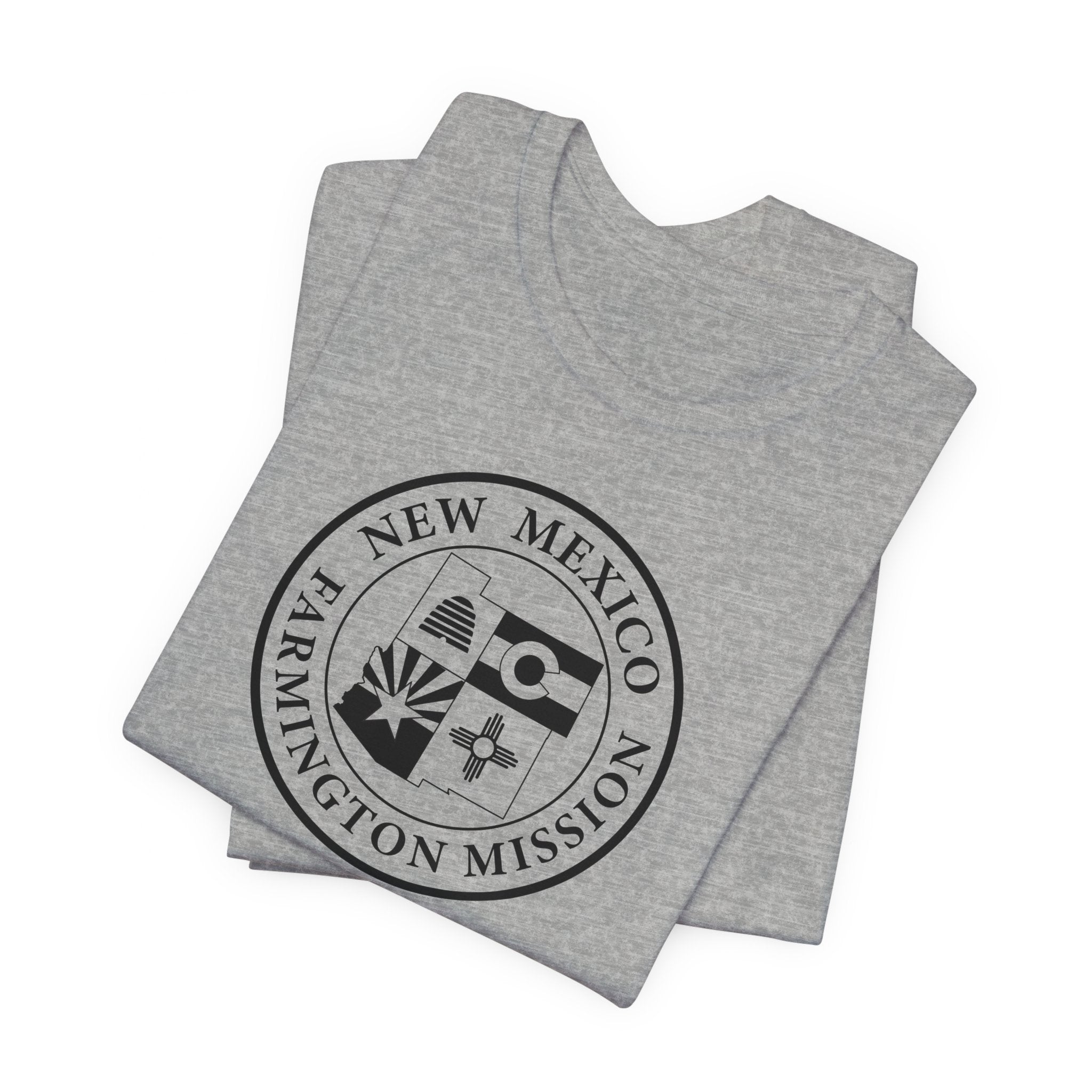 New Mexico Farmington Mission Circular Monochrome Logo T-Shirt - Mission Wishlist - LDS Missionary Gift Store