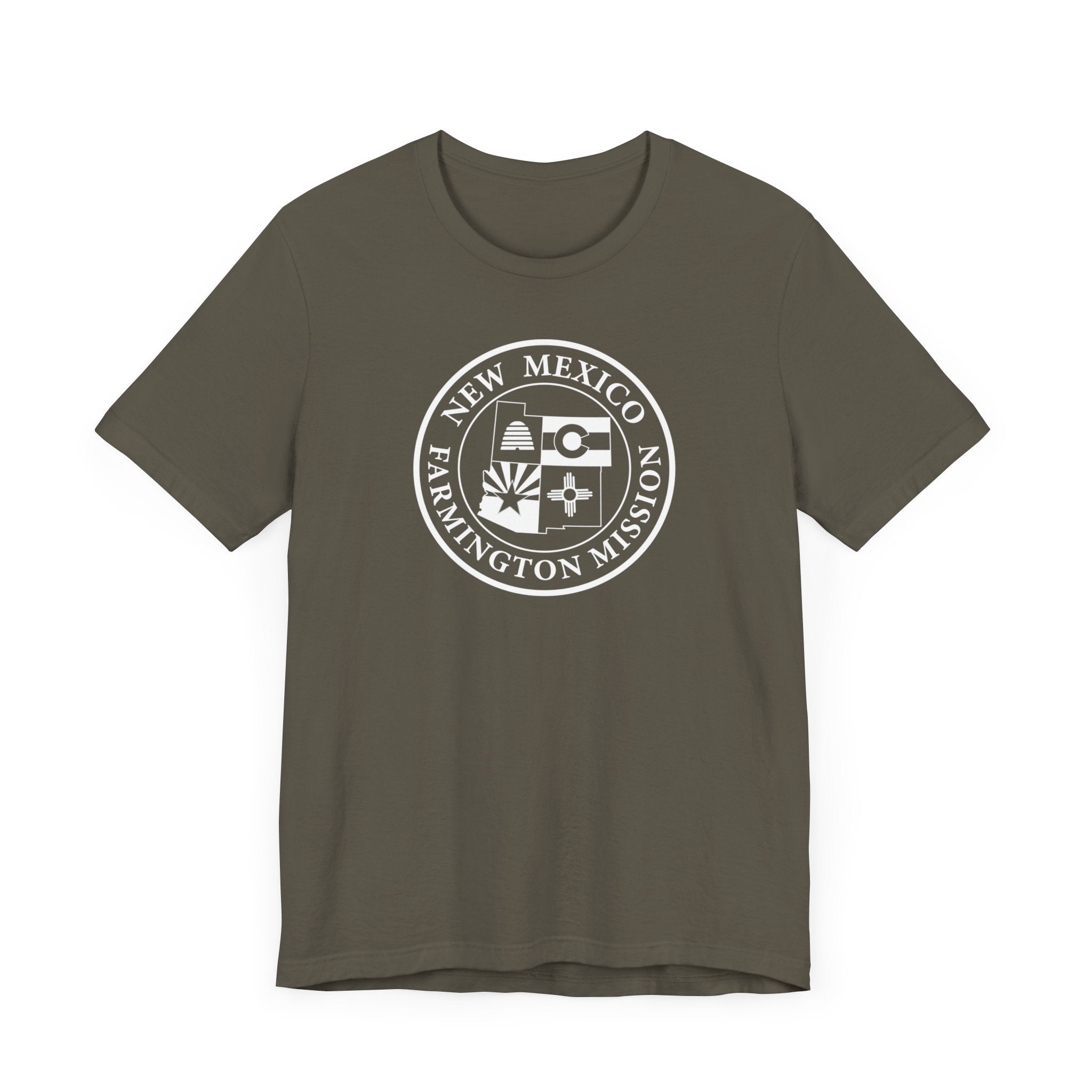 New Mexico Farmington Mission Circular Monochrome Logo T-Shirt - Mission Wishlist - LDS Missionary Gift Store