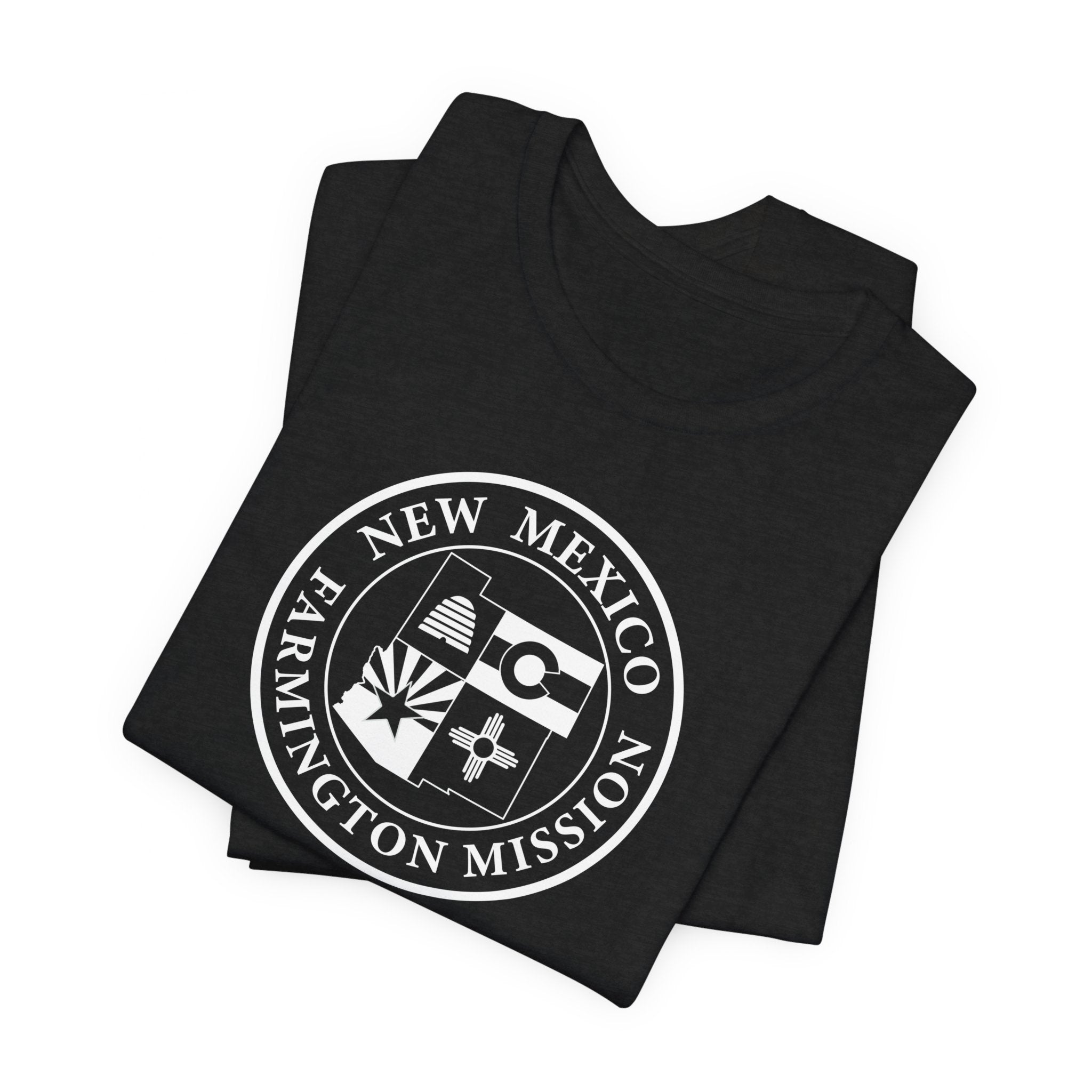 New Mexico Farmington Mission Circular Monochrome Logo T-Shirt - Mission Wishlist - LDS Missionary Gift Store