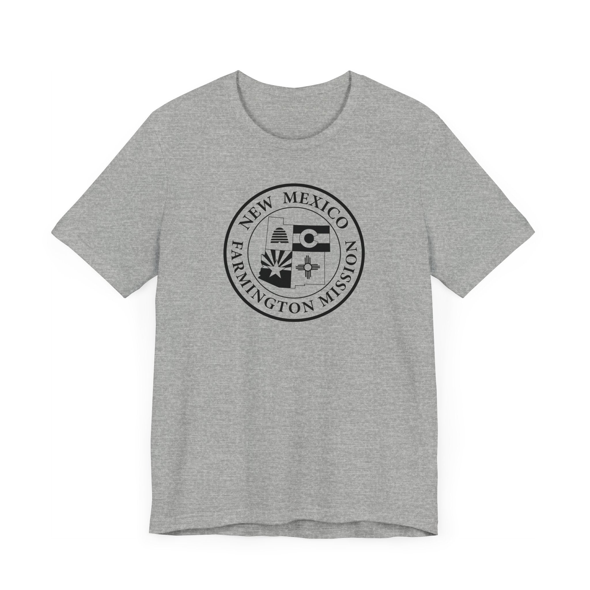 New Mexico Farmington Mission Circular Monochrome Logo T-Shirt - Mission Wishlist - LDS Missionary Gift Store