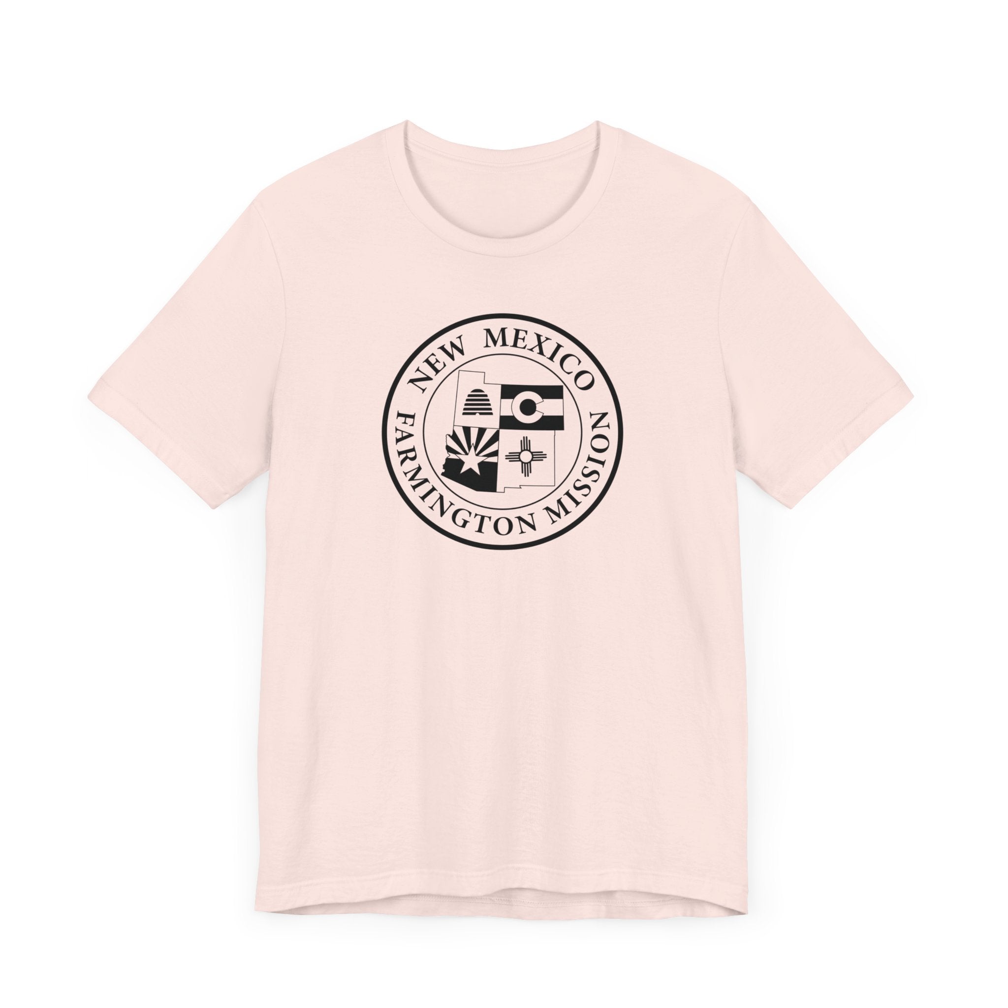 New Mexico Farmington Mission Circular Monochrome Logo T-Shirt - Mission Wishlist - LDS Missionary Gift Store