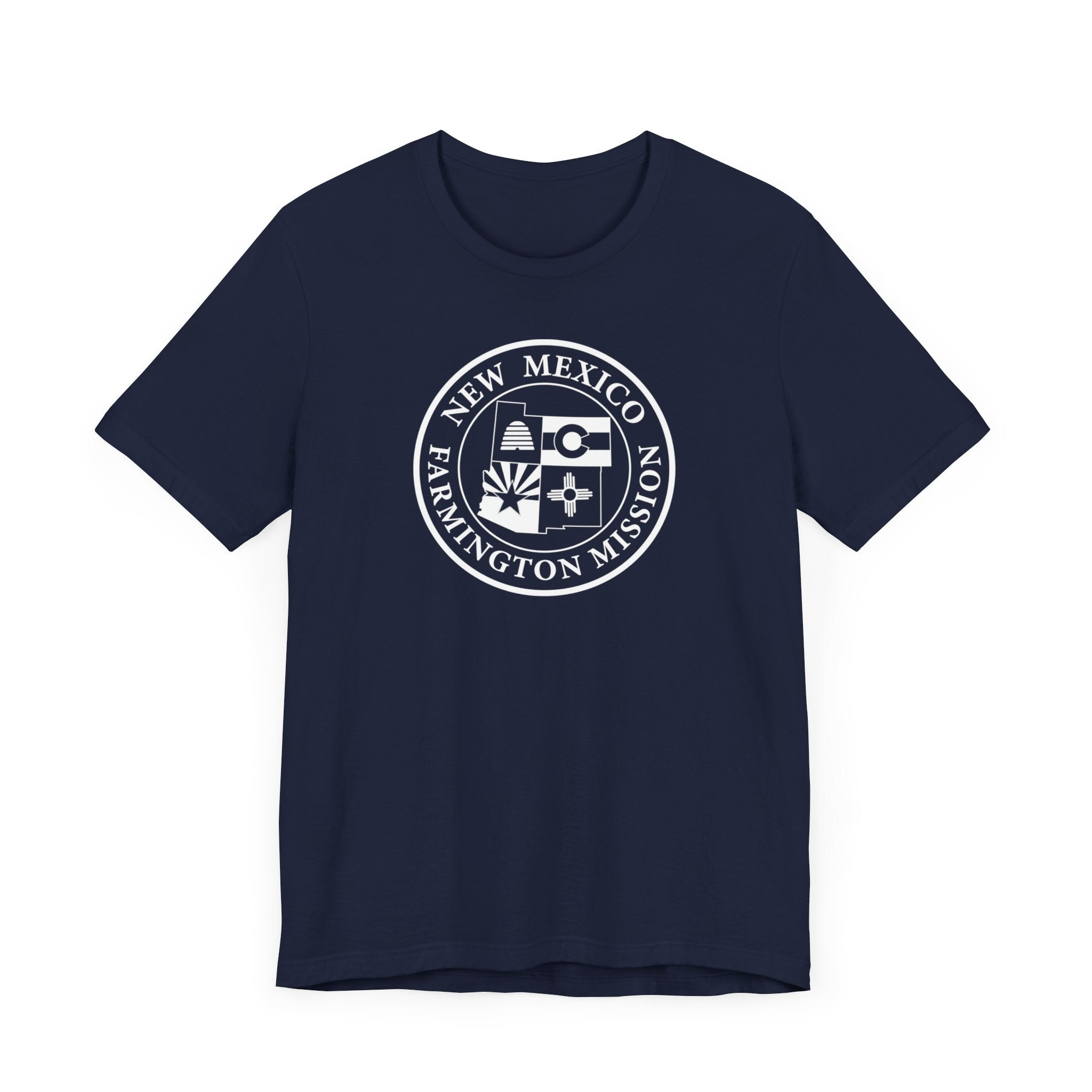 New Mexico Farmington Mission Circular Monochrome Logo T-Shirt - Mission Wishlist - LDS Missionary Gift Store