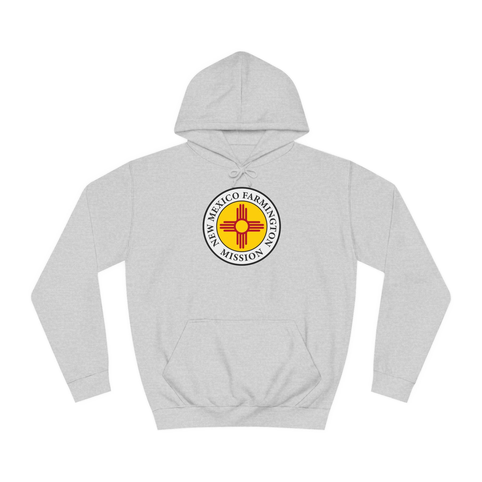 New Mexico Farmington Mission State Flag Logo (White Border) College Hoodie - Mission Wishlist - LDS Missionary Gift Store