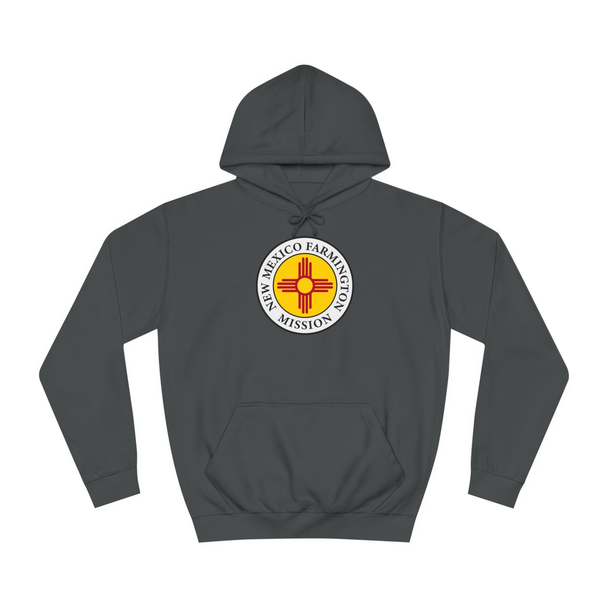 New Mexico Farmington Mission State Flag Logo (White Border) College Hoodie - Mission Wishlist - LDS Missionary Gift Store