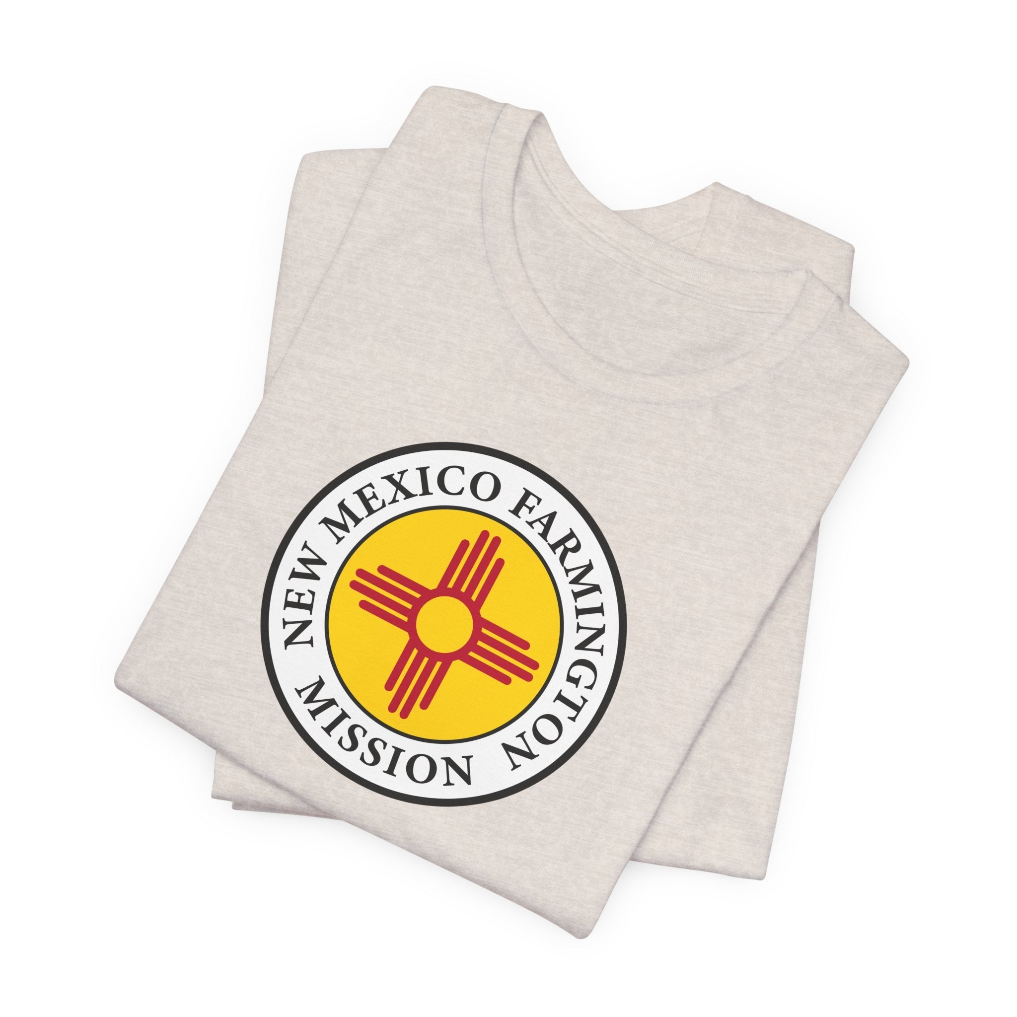 New Mexico Farmington Mission State Flag Logo (White Border) T-shirt - Latter-Day Saint LDS Missionary Gift - Book of Mormon