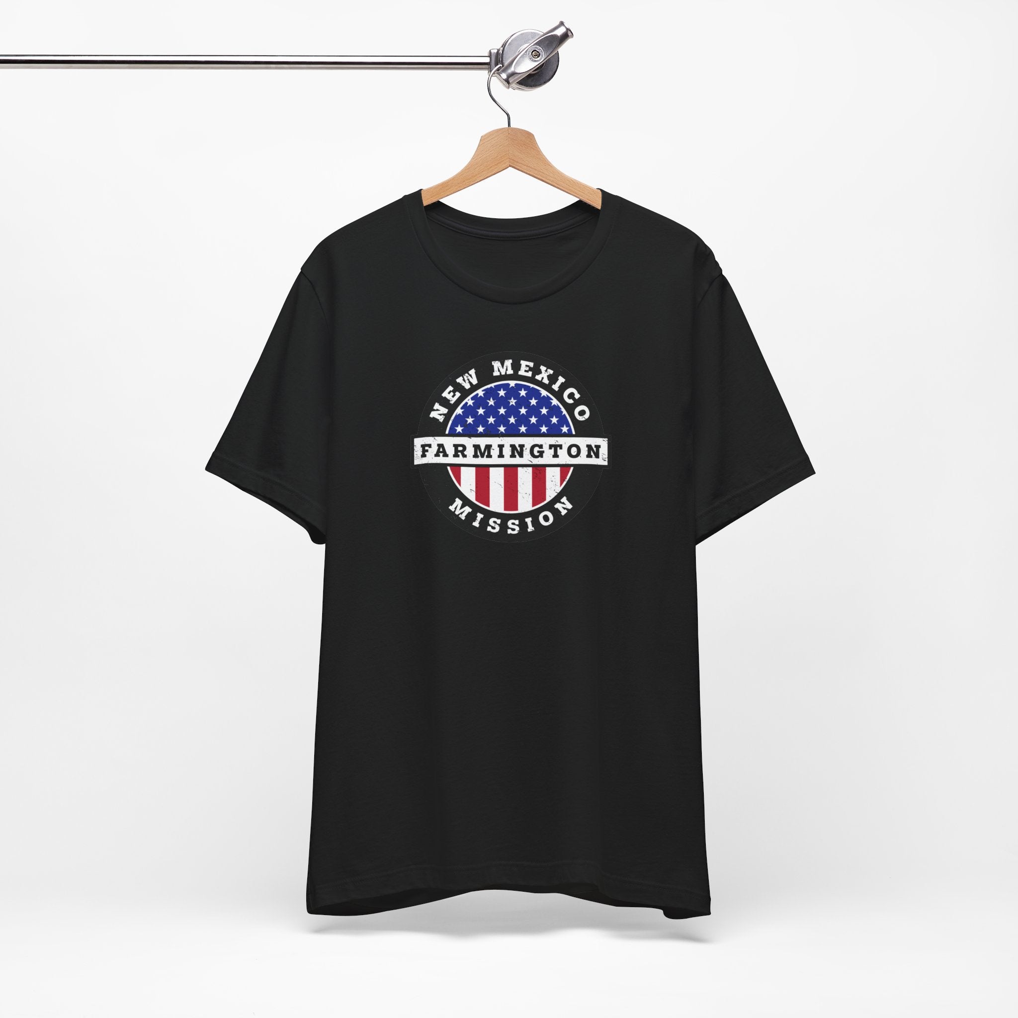 New Mexico Farmington Mission Vintage Circular USA Flag T-Shirt - Mission Wishlist - LDS Missionary Gift Store