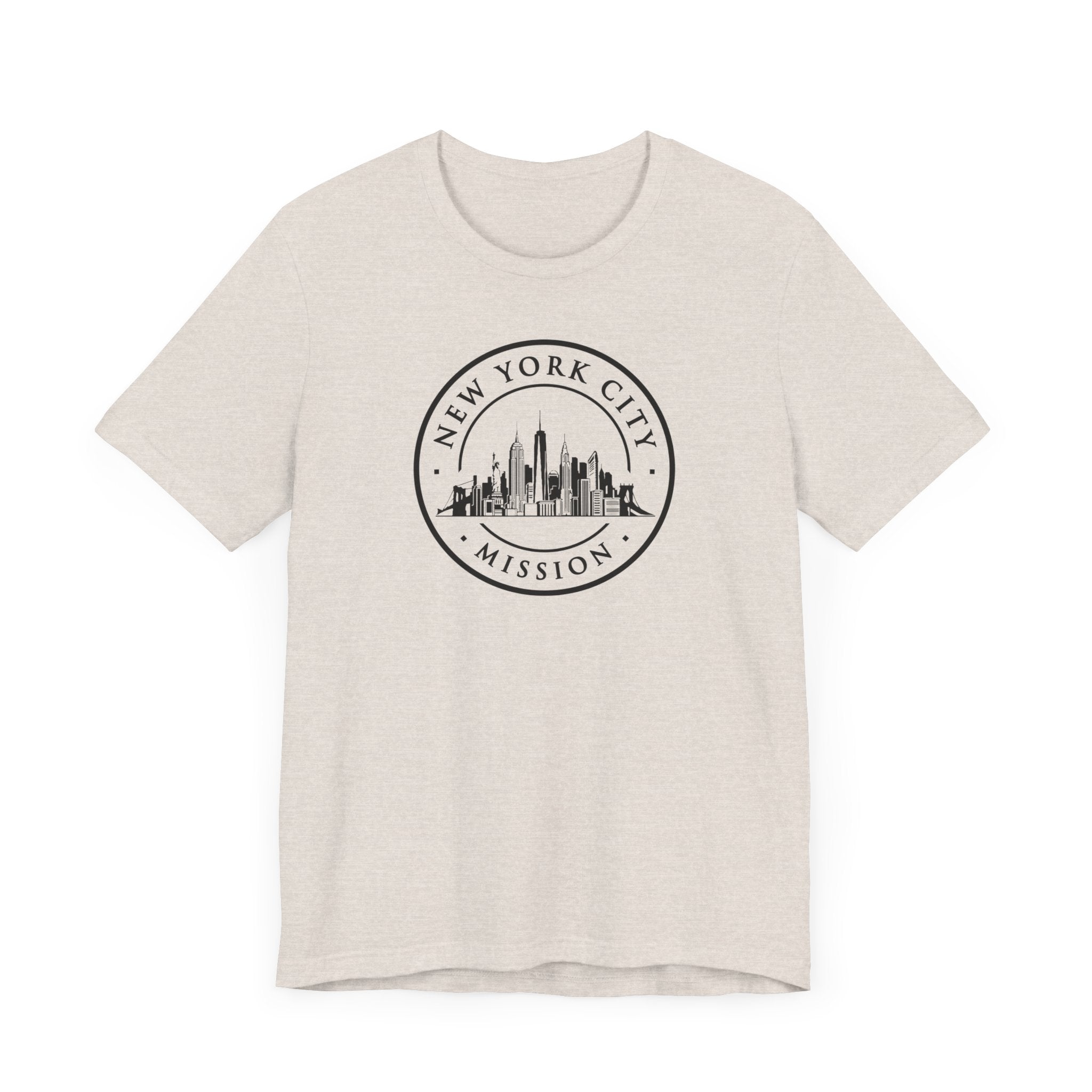 New York New York City Mission Circular Monochrome Logo T-Shirt - Mission Wishlist - LDS Missionary Gift Store