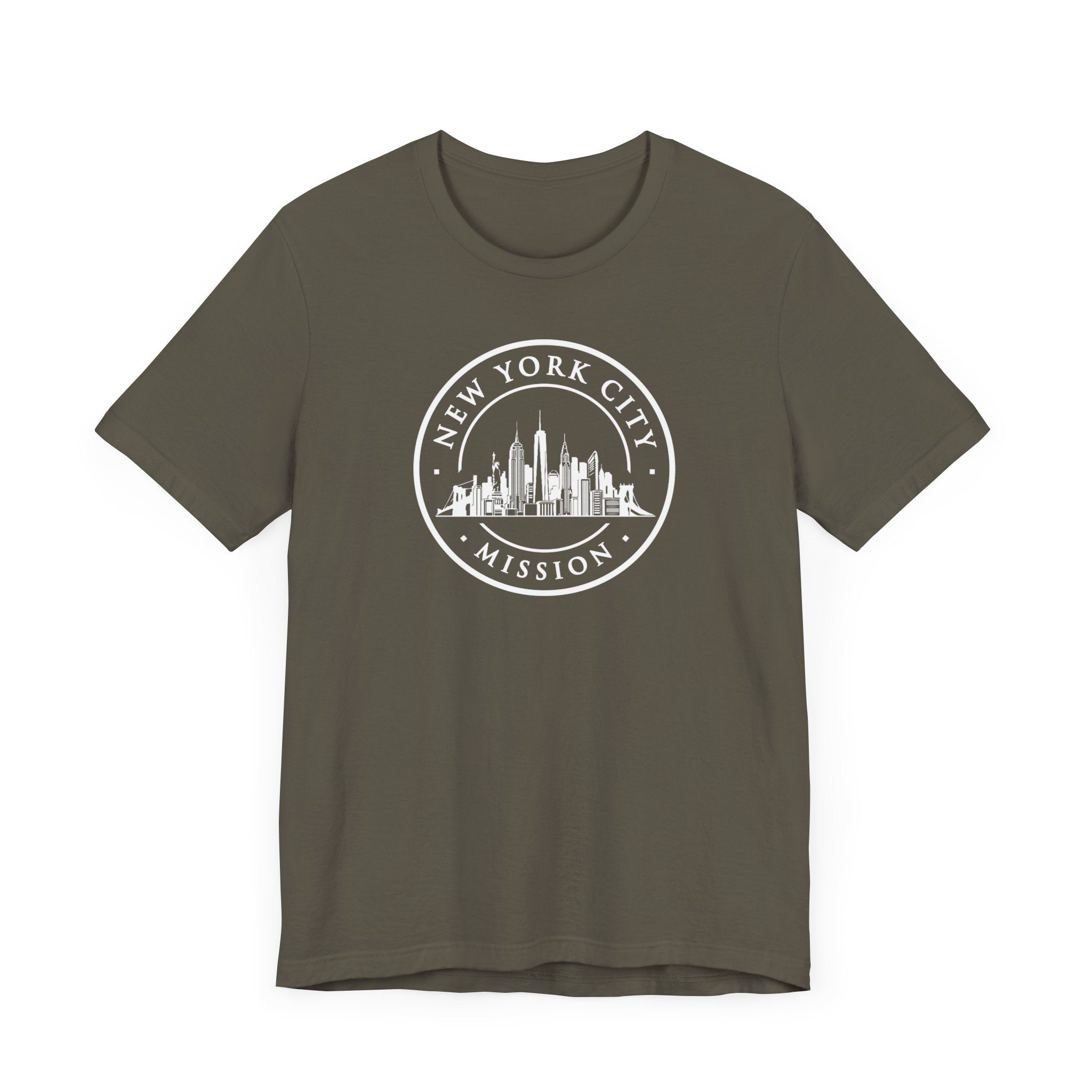 New York New York City Mission Circular Monochrome Logo T-Shirt - Mission Wishlist - LDS Missionary Gift Store