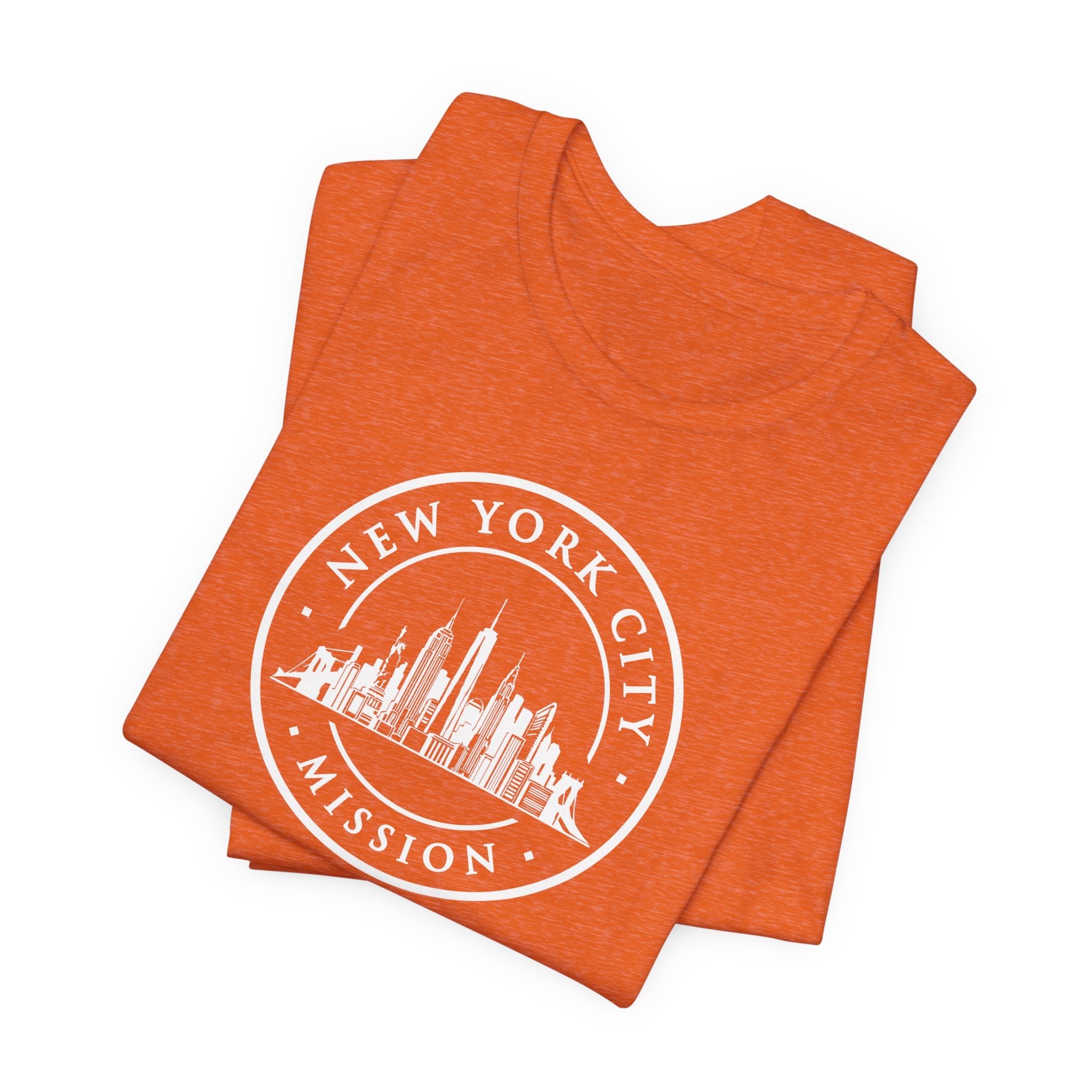 New York New York City Mission Circular Monochrome Logo T-Shirt - Mission Wishlist - LDS Missionary Gift Store