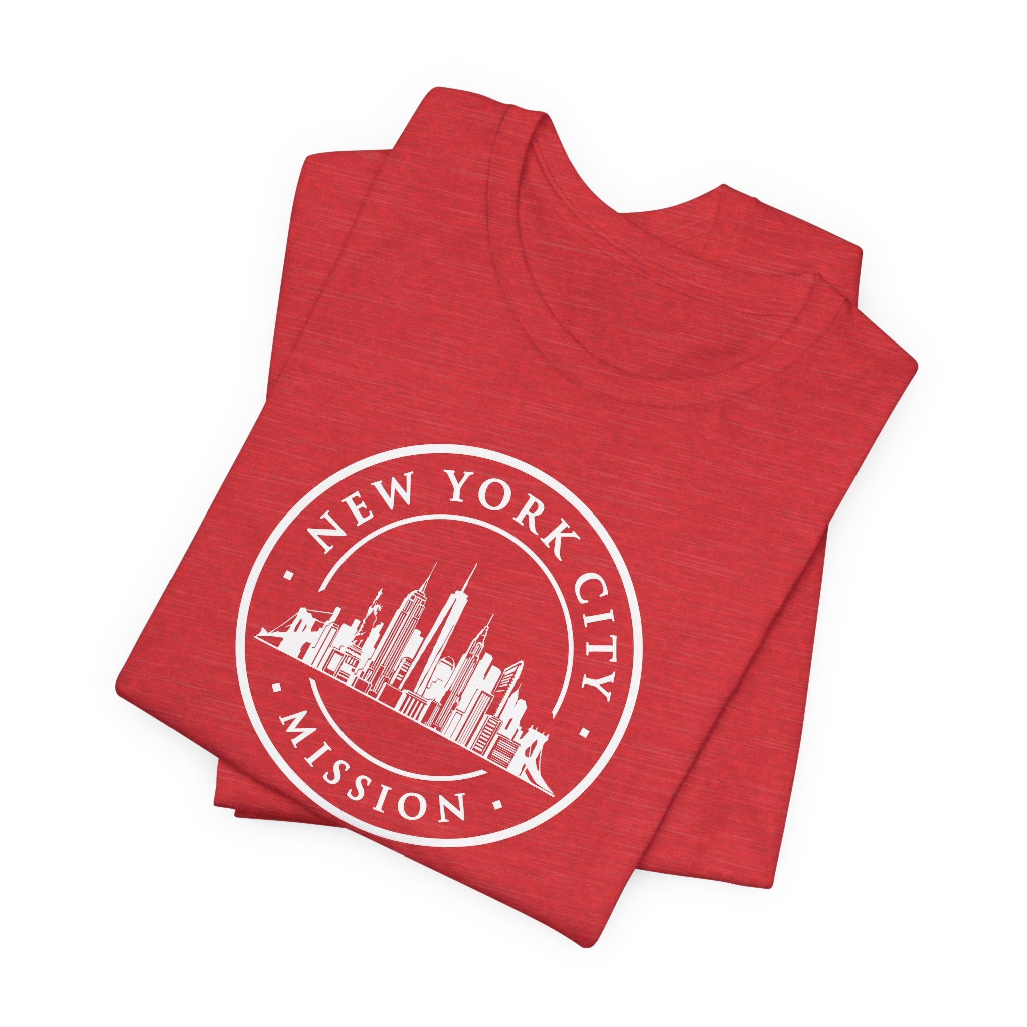 New York New York City Mission Circular Monochrome Logo T-Shirt - Mission Wishlist - LDS Missionary Gift Store