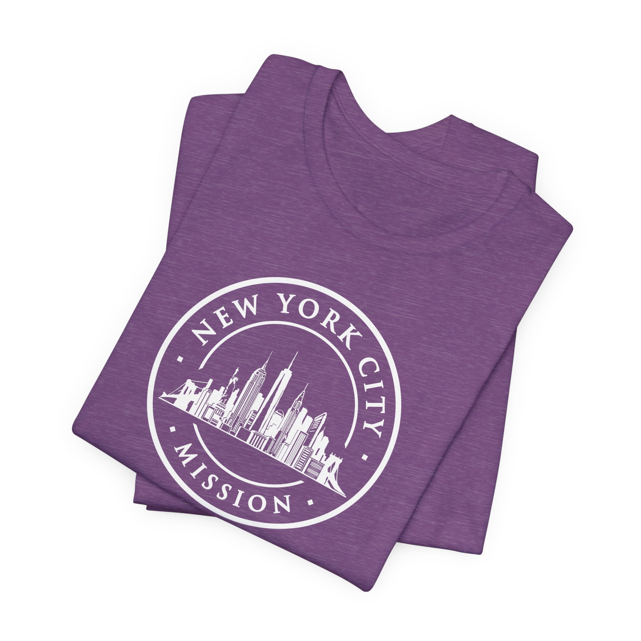 New York New York City Mission Circular Monochrome Logo T-Shirt - Mission Wishlist - LDS Missionary Gift Store