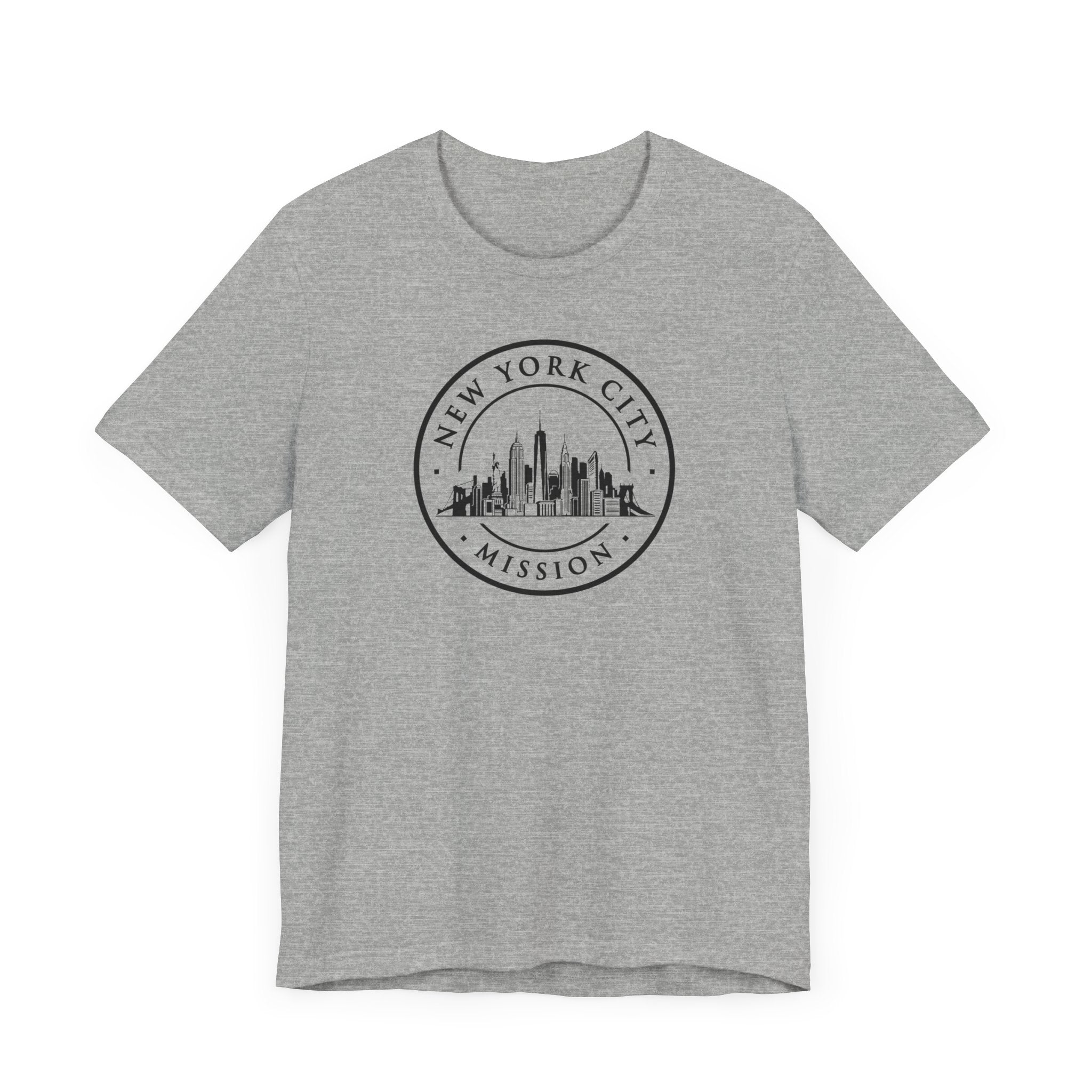 New York New York City Mission Circular Monochrome Logo T-Shirt - Mission Wishlist - LDS Missionary Gift Store