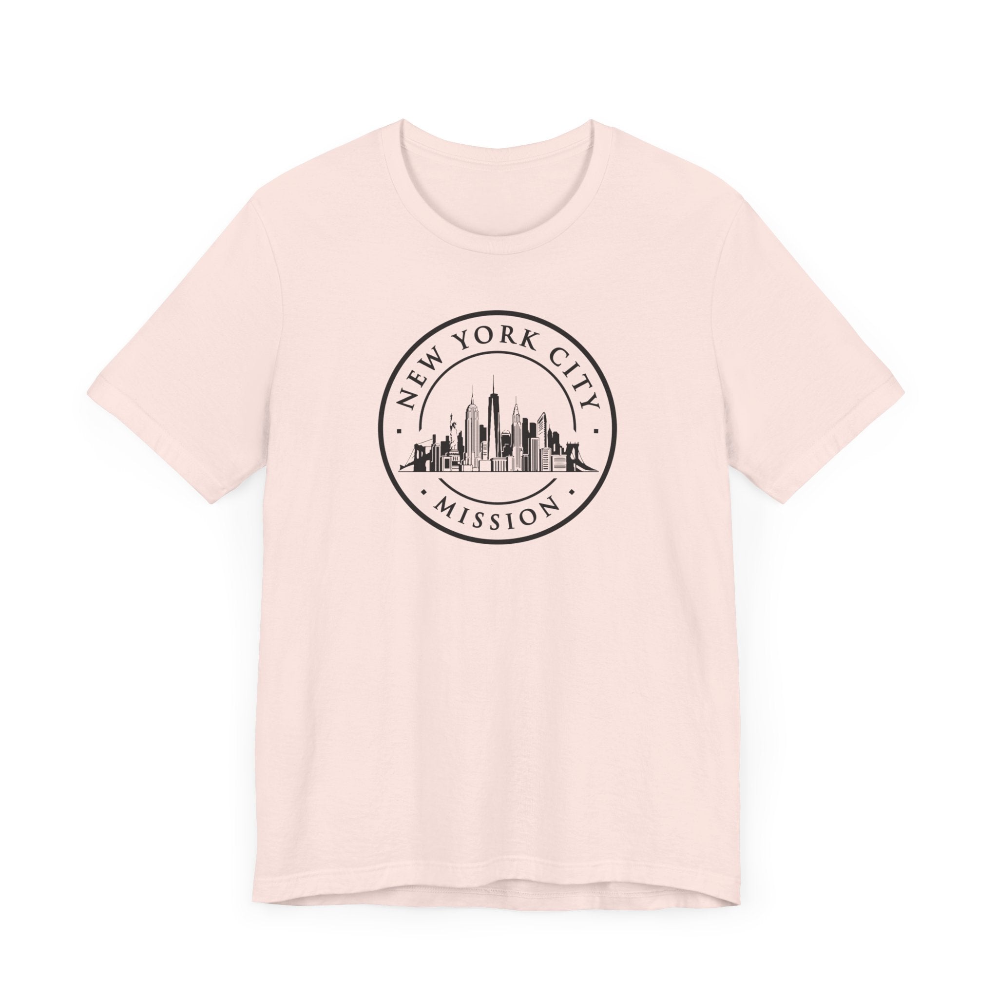 New York New York City Mission Circular Monochrome Logo T-Shirt - Mission Wishlist - LDS Missionary Gift Store
