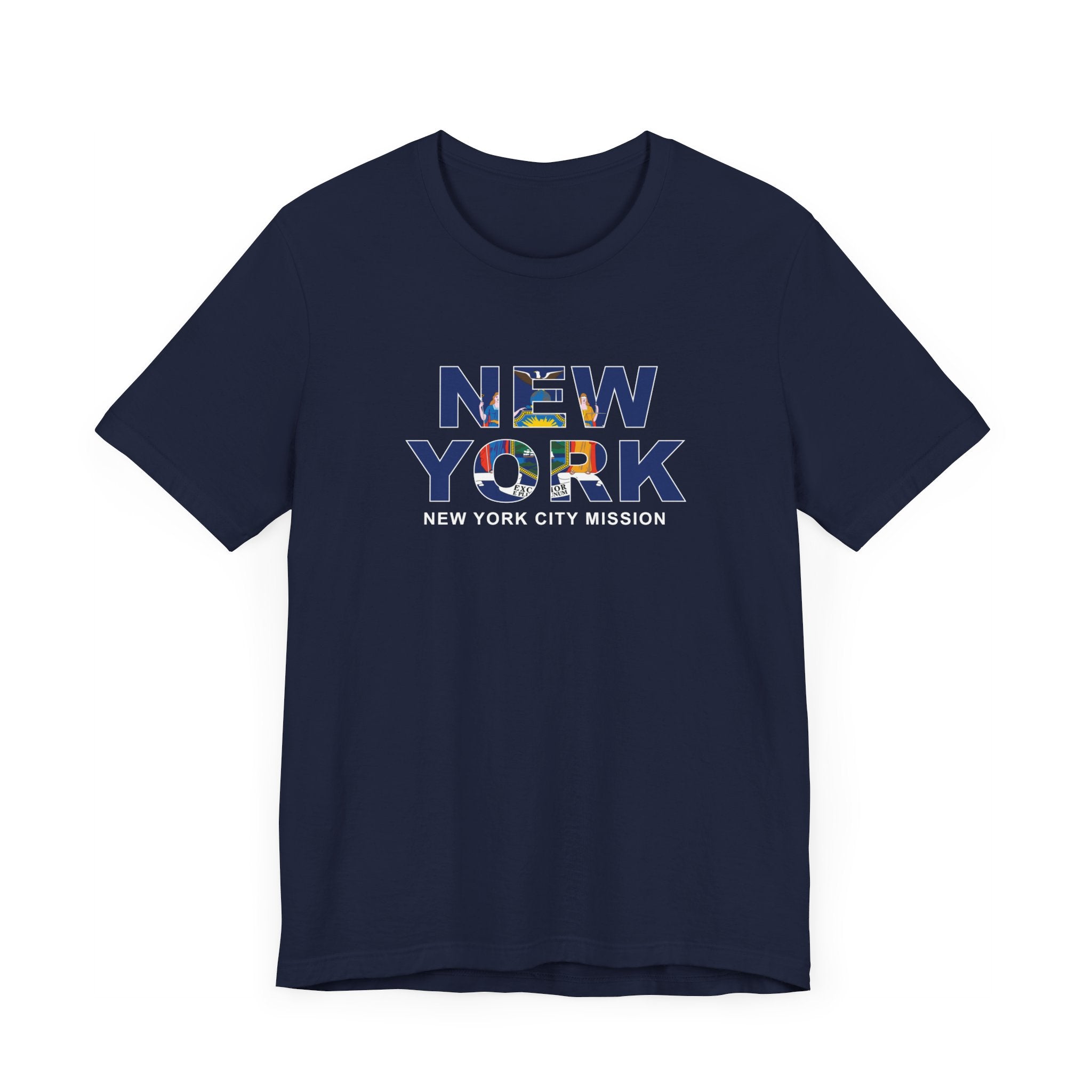 New York New York City Mission Flag Title T-shirt - Mission Wishlist - LDS Missionary Gift Store