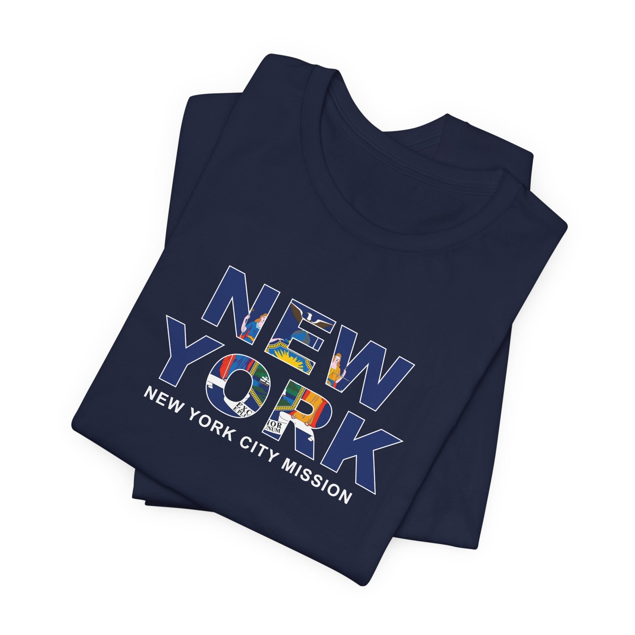 New York New York City Mission Flag Title T-shirt - Mission Wishlist - LDS Missionary Gift Store
