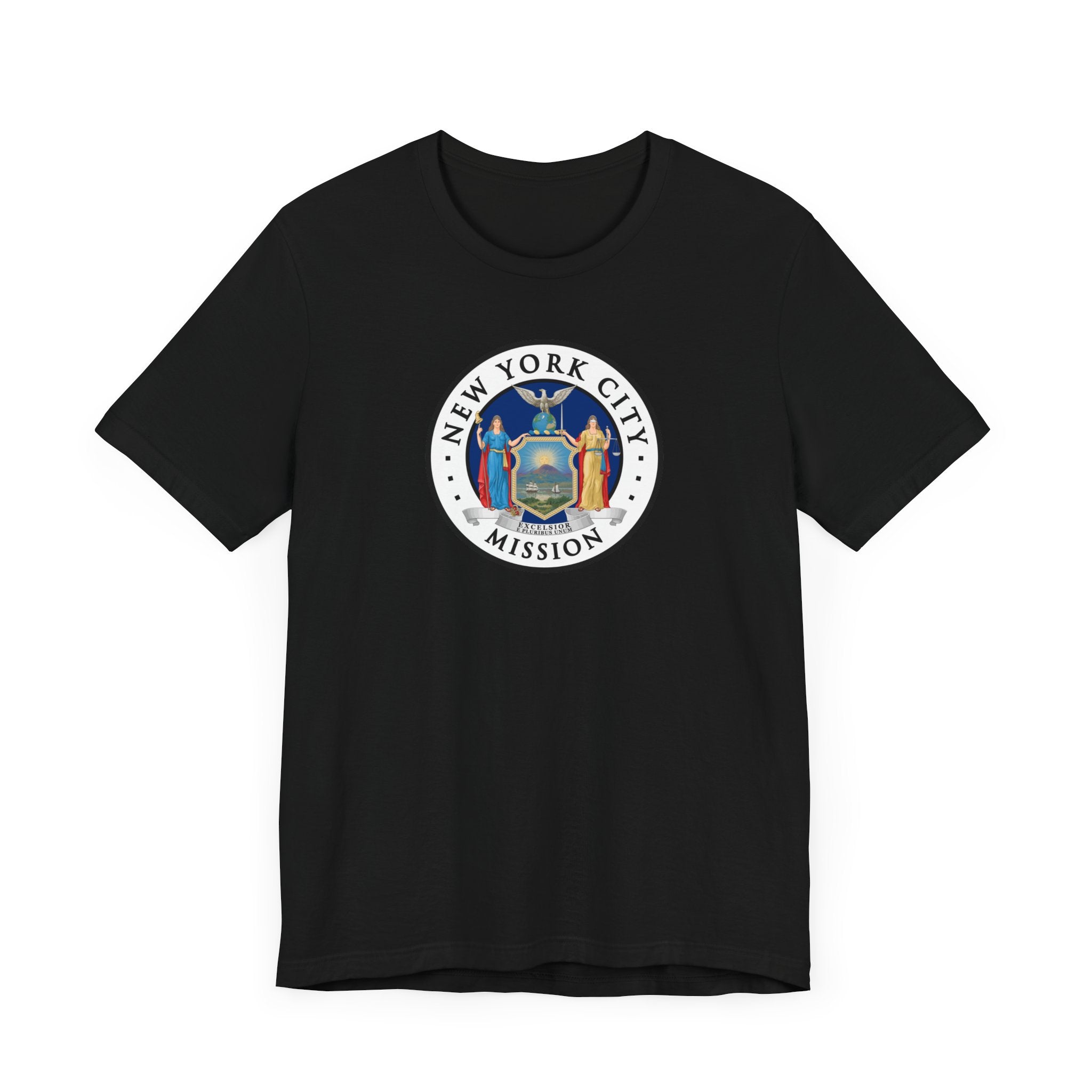 New York New York City Mission State Flag Logo (White Border) T-shirt - Mission Wishlist - LDS Missionary Gift Store
