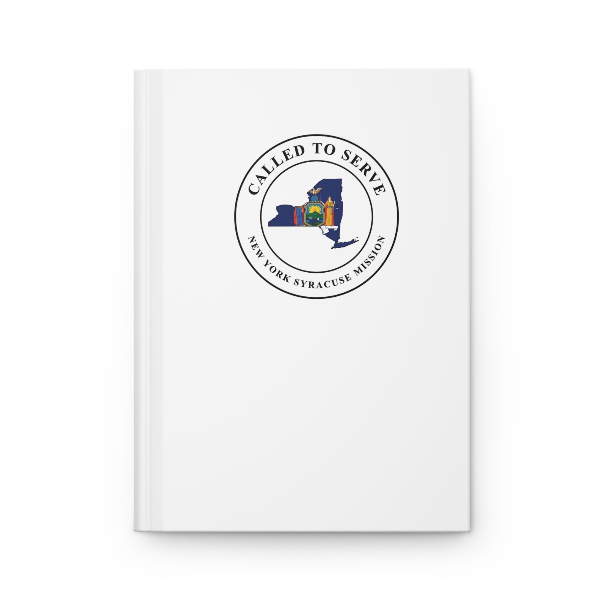 New York Syracuse Mission Flag Map Called to Serve White Hardcover Journal Matte - Latter-Day Saint LDS Missionary Gift - Book of Mormon