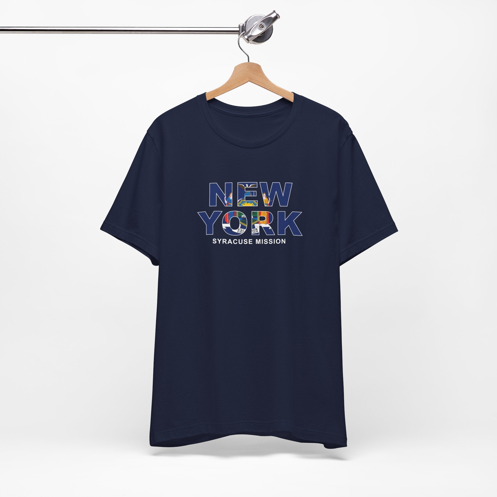 New York Syracuse Mission Flag Title T-shirt - Mission Wishlist - LDS Missionary Gift Store