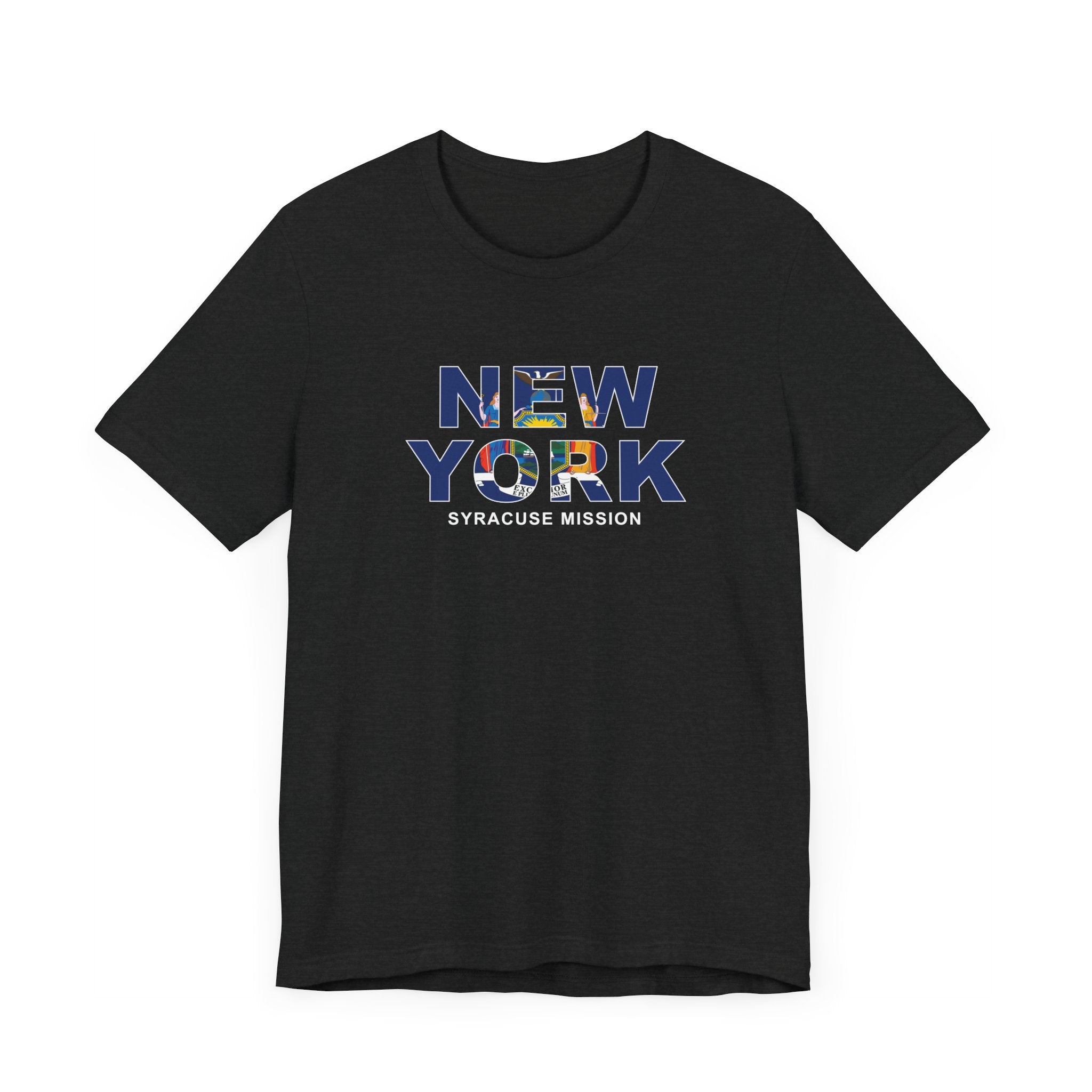New York Syracuse Mission Flag Title T-shirt - Mission Wishlist - LDS Missionary Gift Store