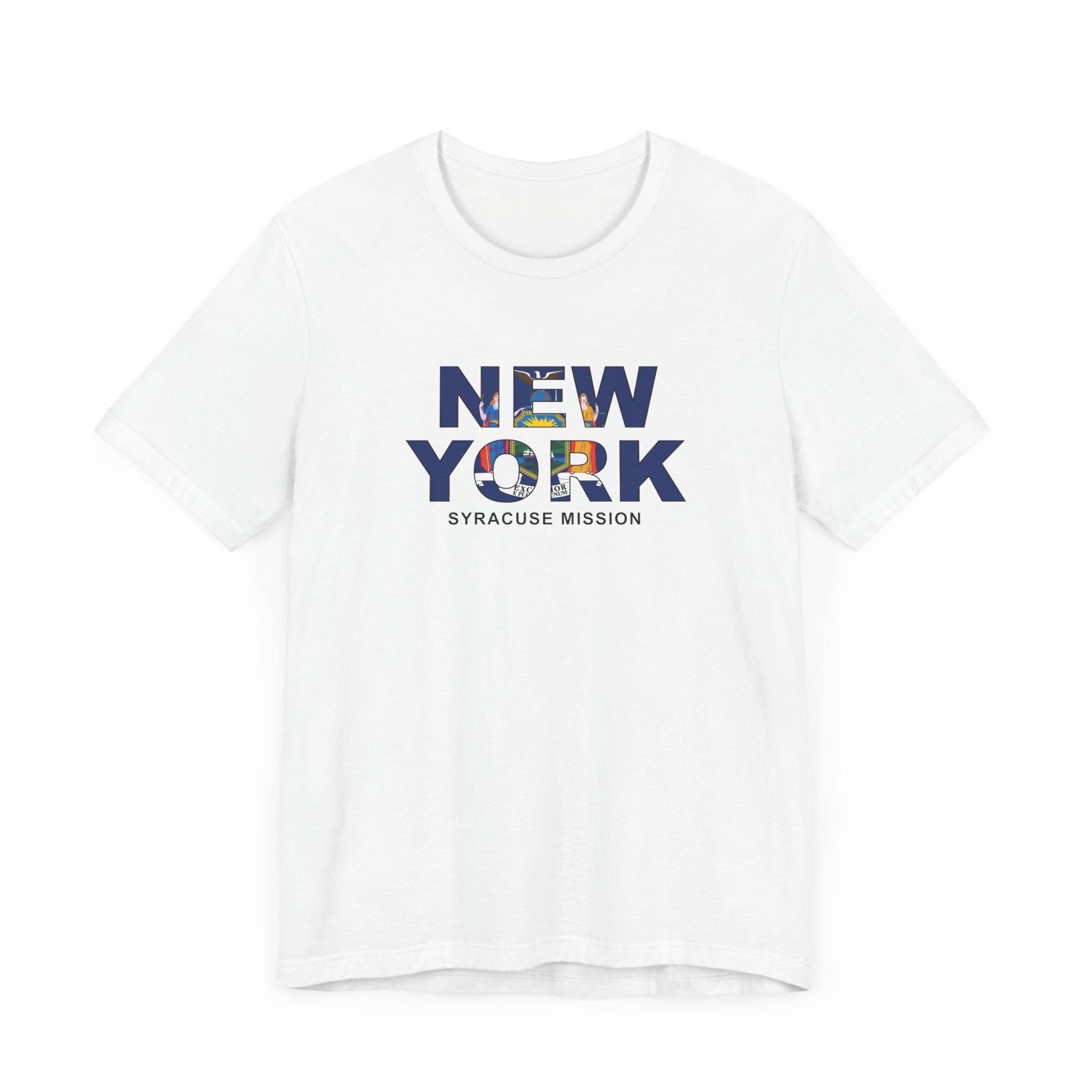 New York Syracuse Mission Flag Title T-shirt - Mission Wishlist - LDS Missionary Gift Store