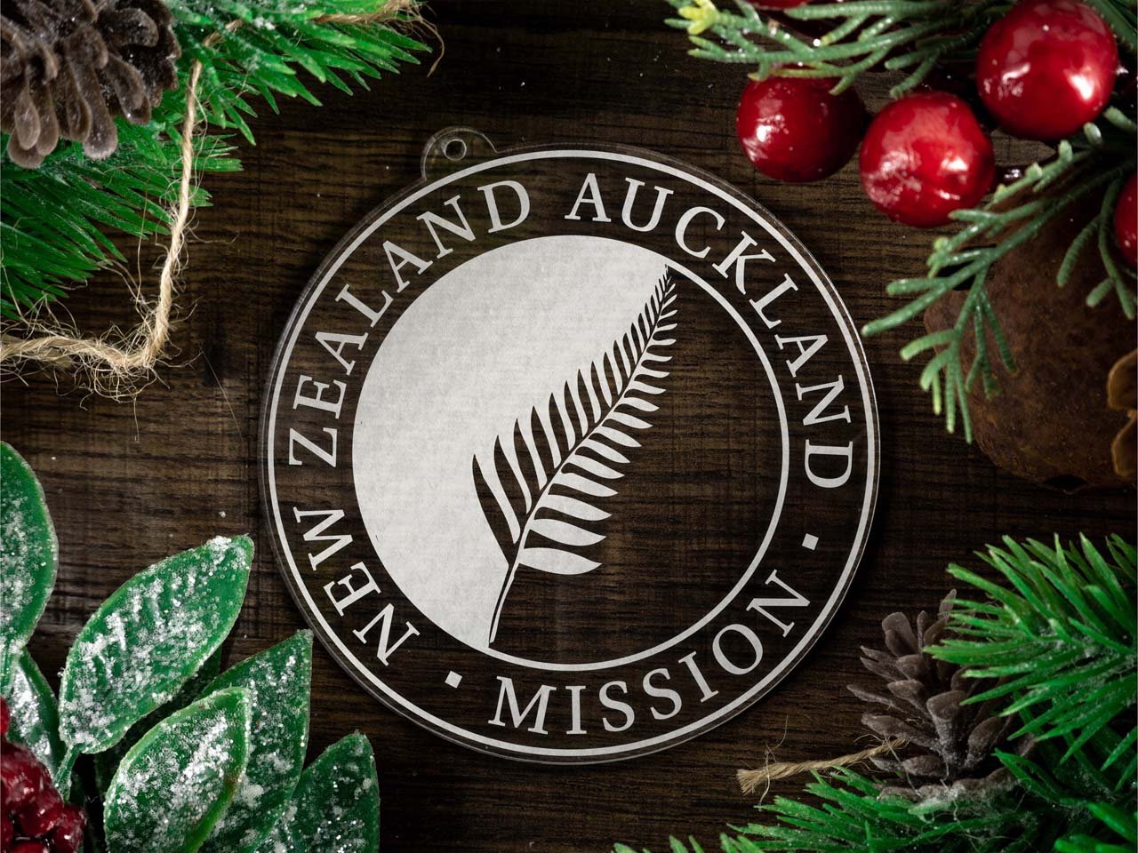 New Zealand Auckland Mission Christmas Ornament - Latter-Day Saint LDS Missionary Gift - Book of Mormon
