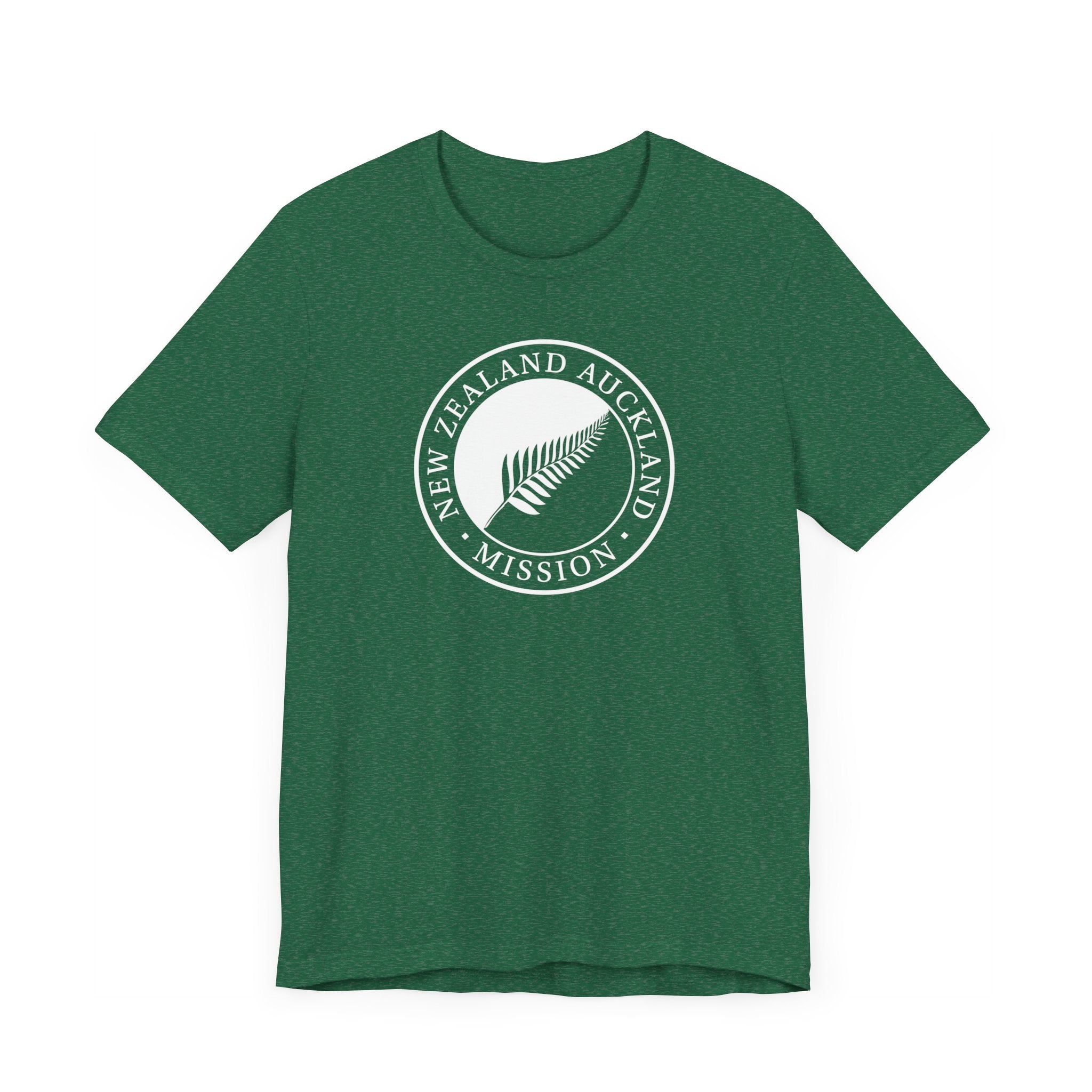 New Zealand Auckland Mission Circular Monochrome Logo T-Shirt - Latter-Day Saint LDS Missionary Gift - Book of Mormon