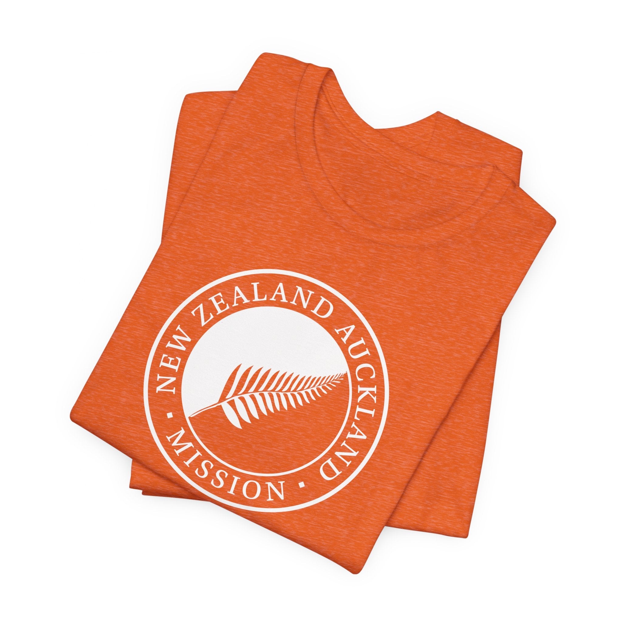 New Zealand Auckland Mission Circular Monochrome Logo T-Shirt - Latter-Day Saint LDS Missionary Gift - Book of Mormon