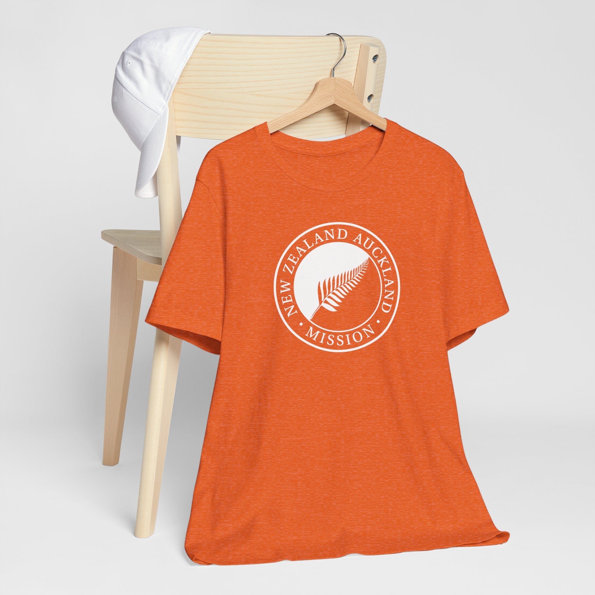 New Zealand Auckland Mission Circular Monochrome Logo T-Shirt - Latter-Day Saint LDS Missionary Gift - Book of Mormon