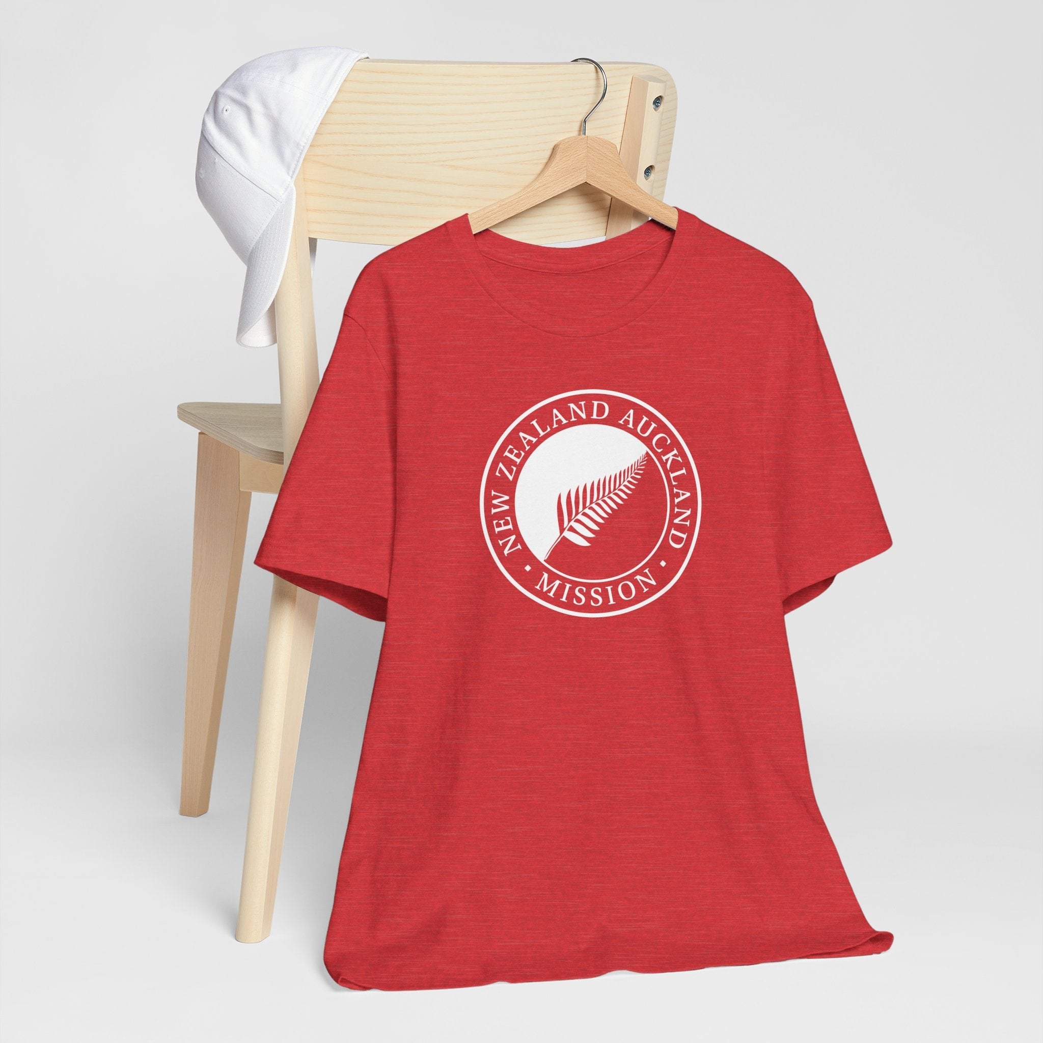 New Zealand Auckland Mission Circular Monochrome Logo T-Shirt - Latter-Day Saint LDS Missionary Gift - Book of Mormon