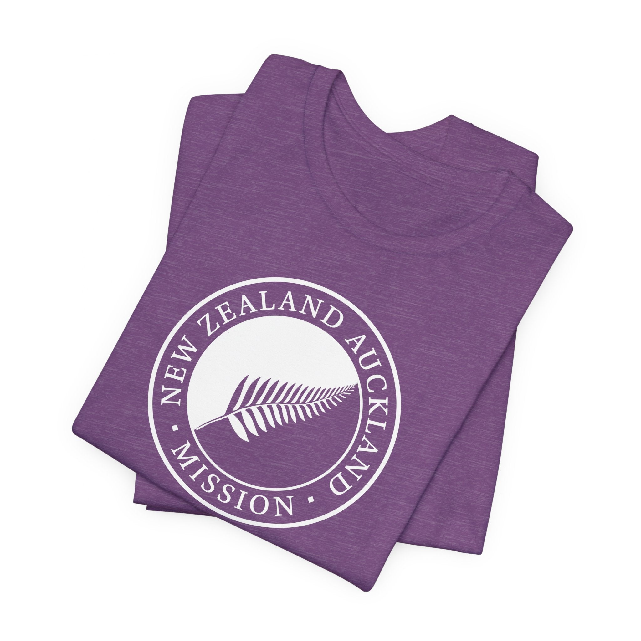 New Zealand Auckland Mission Circular Monochrome Logo T-Shirt - Latter-Day Saint LDS Missionary Gift - Book of Mormon
