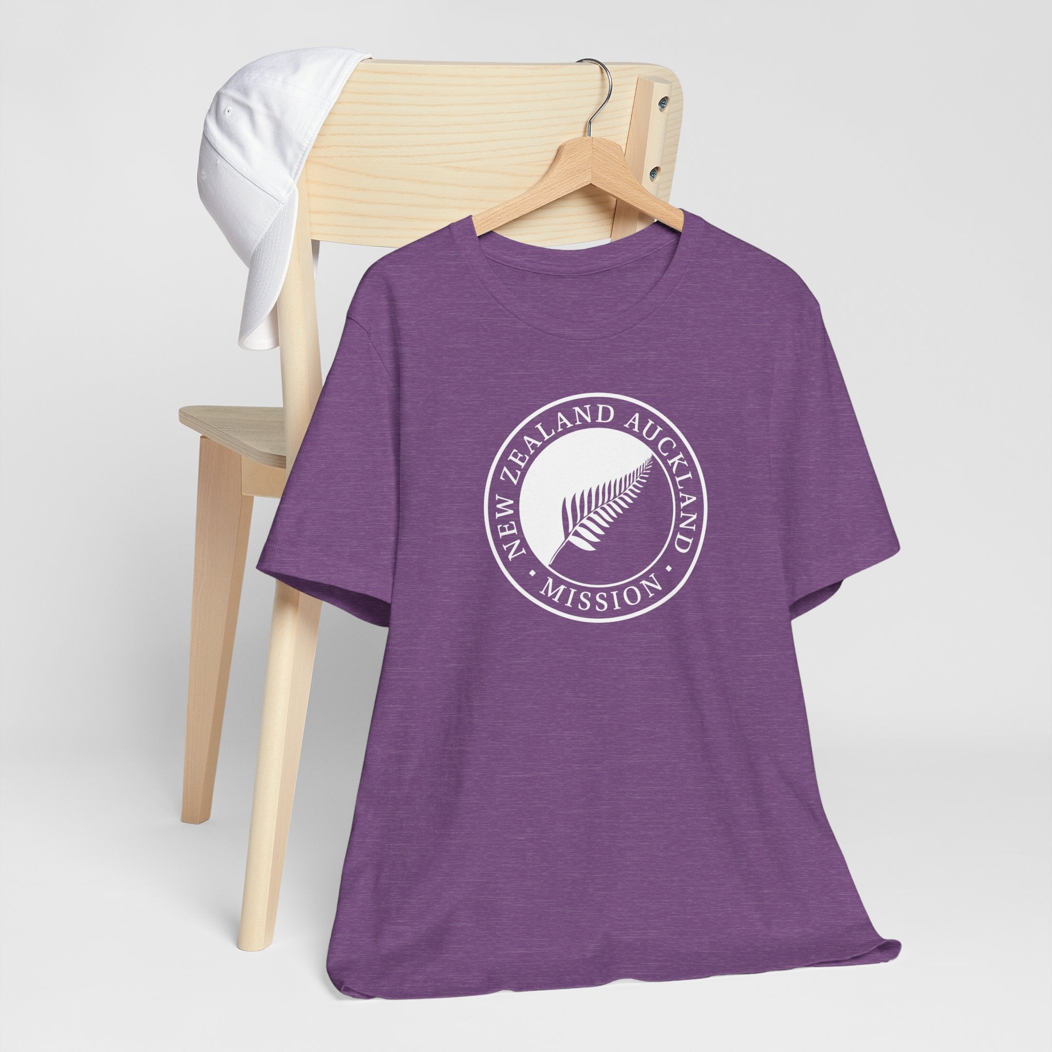 New Zealand Auckland Mission Circular Monochrome Logo T-Shirt - Latter-Day Saint LDS Missionary Gift - Book of Mormon