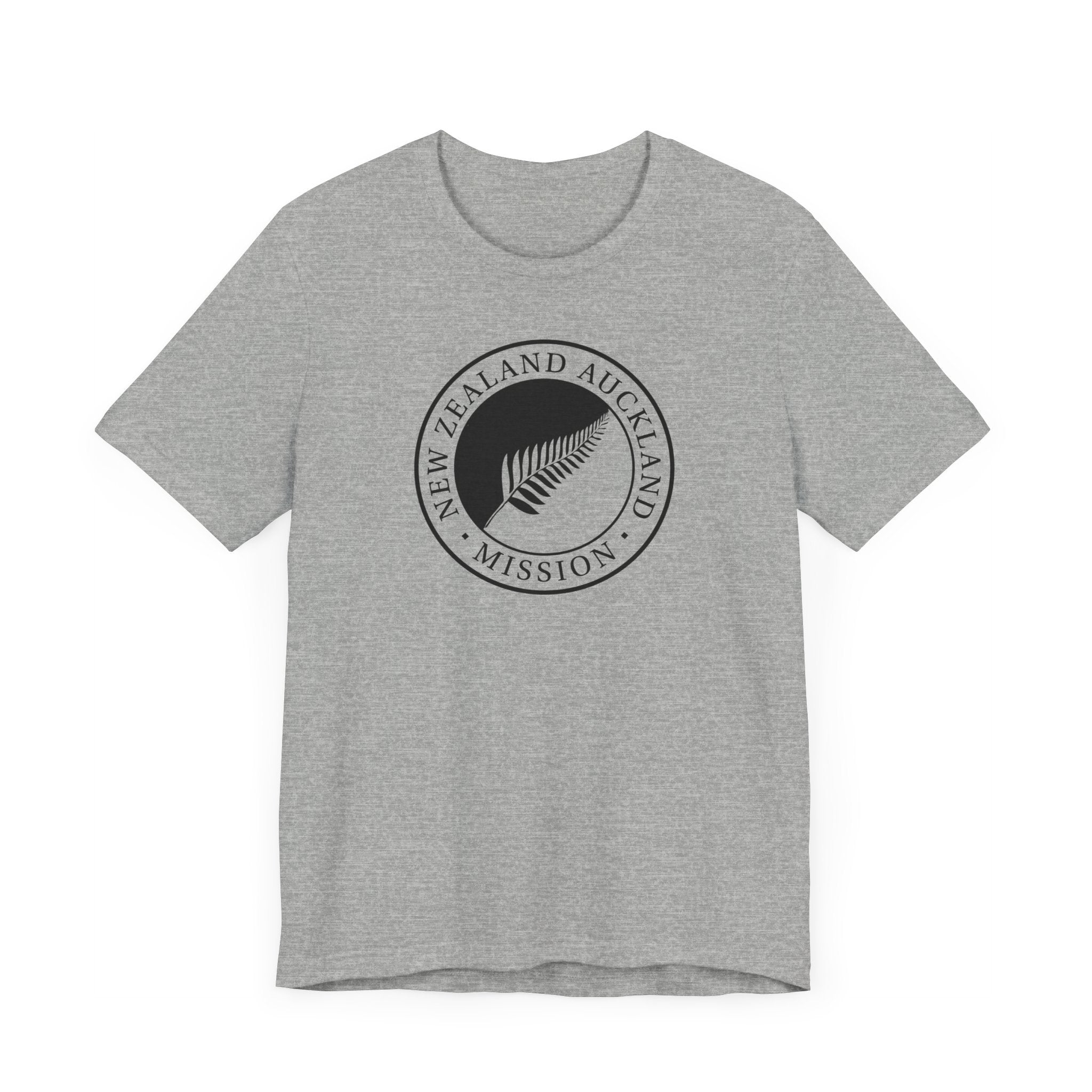 New Zealand Auckland Mission Circular Monochrome Logo T-Shirt - Latter-Day Saint LDS Missionary Gift - Book of Mormon