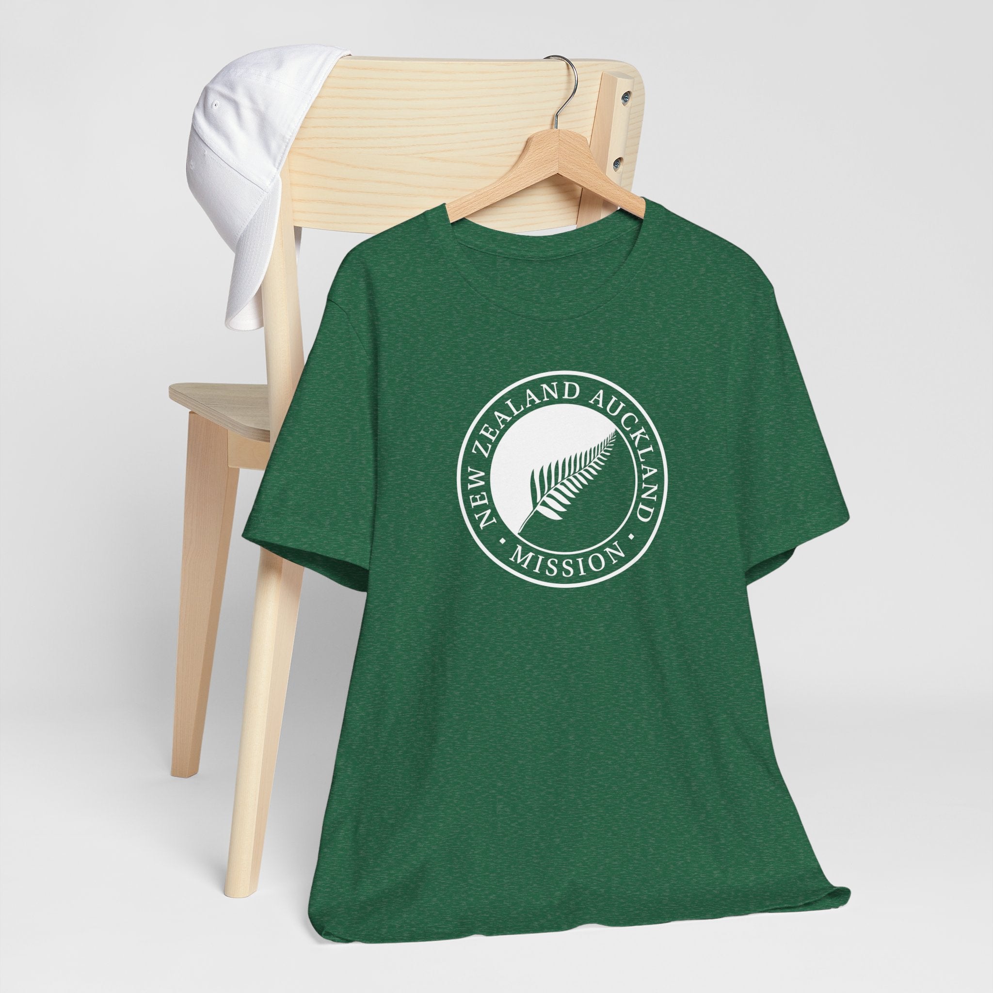 New Zealand Auckland Mission Circular Monochrome Logo T-Shirt - Latter-Day Saint LDS Missionary Gift - Book of Mormon