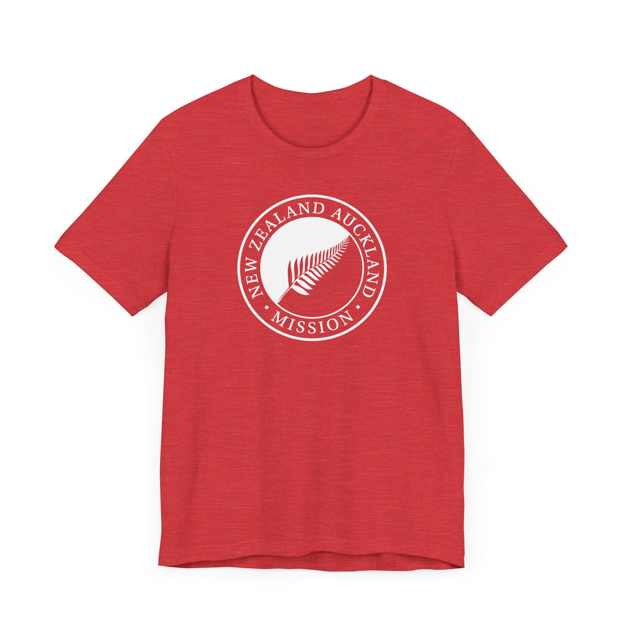 New Zealand Auckland Mission Circular Monochrome Logo T-Shirt - Latter-Day Saint LDS Missionary Gift - Book of Mormon