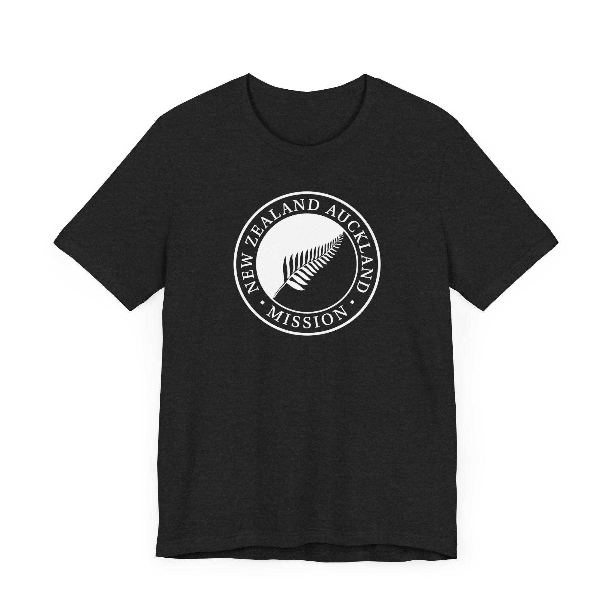New Zealand Auckland Mission Circular Monochrome Logo T-Shirt - Latter-Day Saint LDS Missionary Gift - Book of Mormon