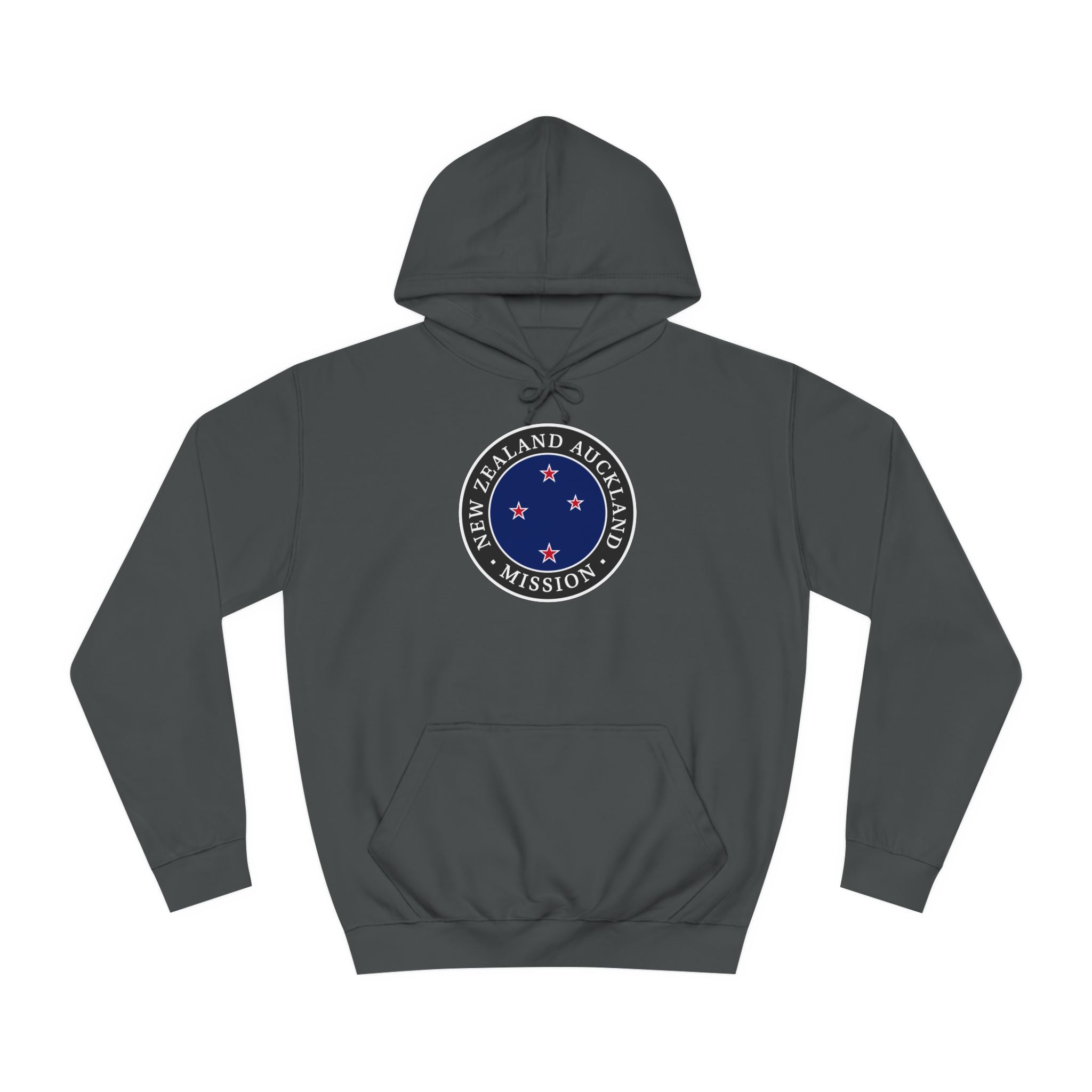 New Zealand Auckland Mission Flag Logo (Black Border) College Hoodie - Latter-Day Saint LDS Missionary Gift - Book of Mormon