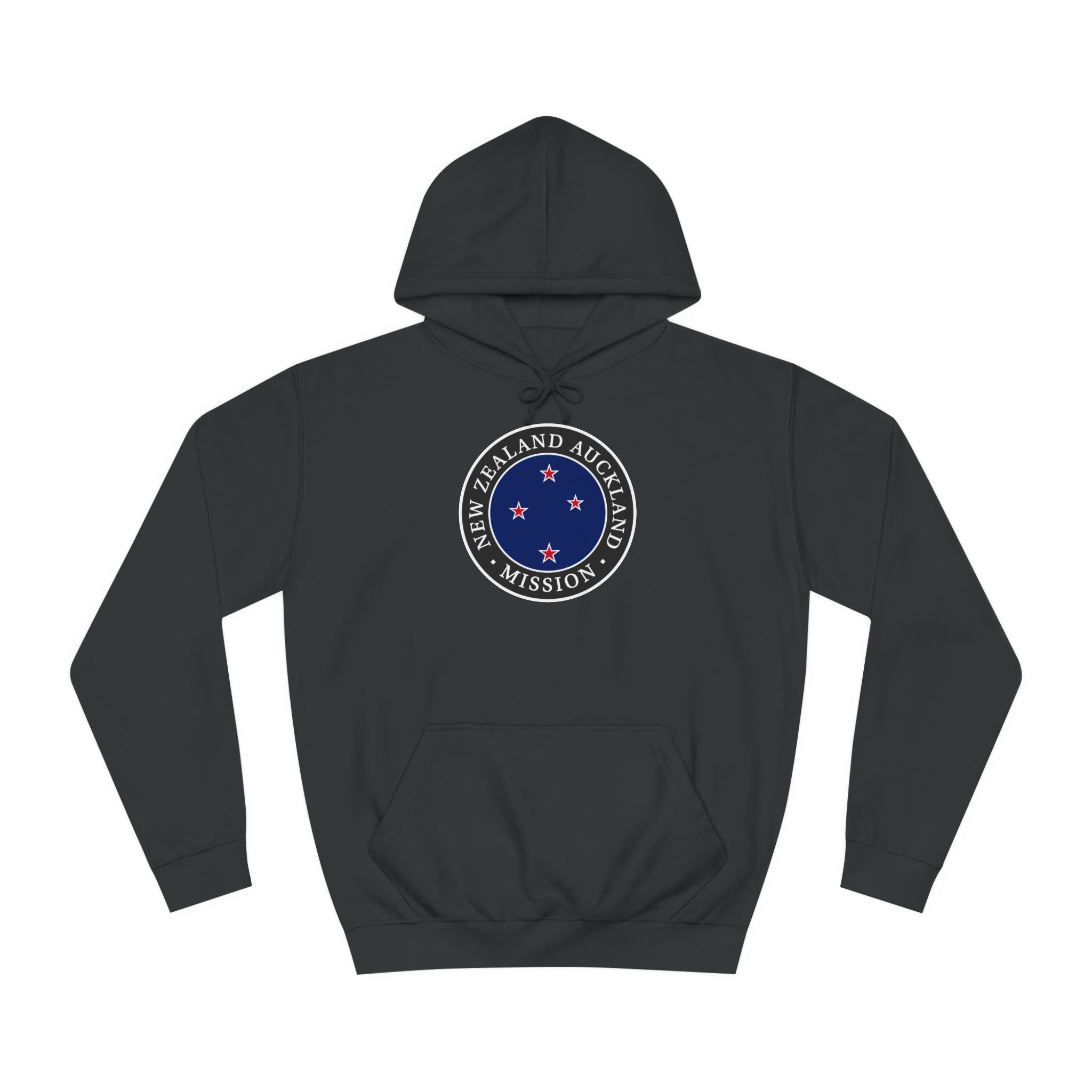 New Zealand Auckland Mission Flag Logo (Black Border) College Hoodie - Latter-Day Saint LDS Missionary Gift - Book of Mormon