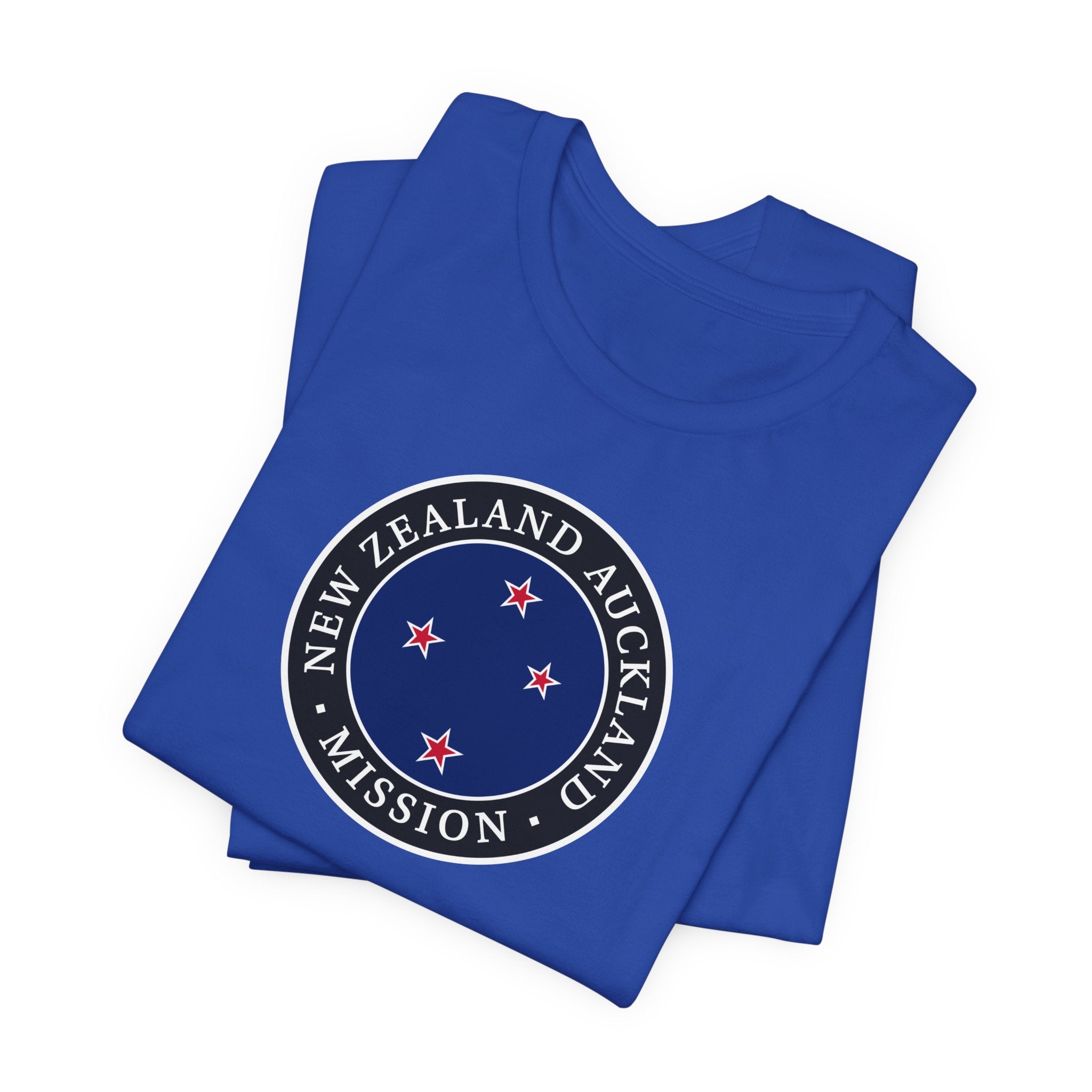 New Zealand Auckland Mission Flag Logo (Black Border) T-shirt - Latter-Day Saint LDS Missionary Gift - Book of Mormon