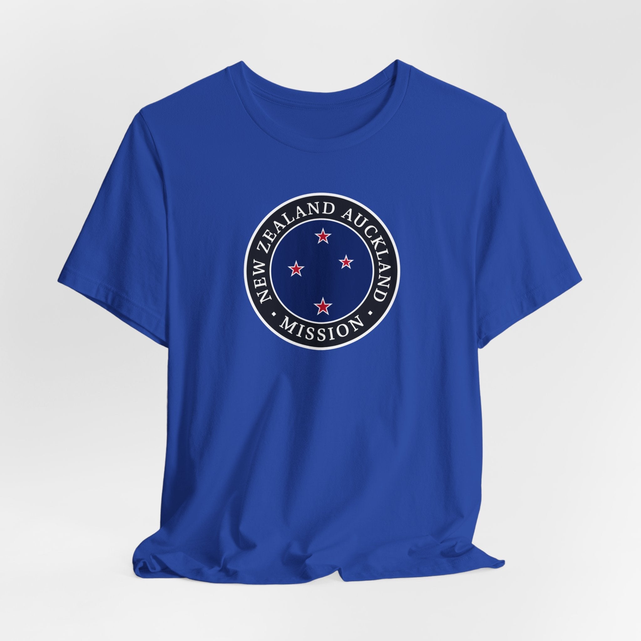 New Zealand Auckland Mission Flag Logo (Black Border) T-shirt - Latter-Day Saint LDS Missionary Gift - Book of Mormon