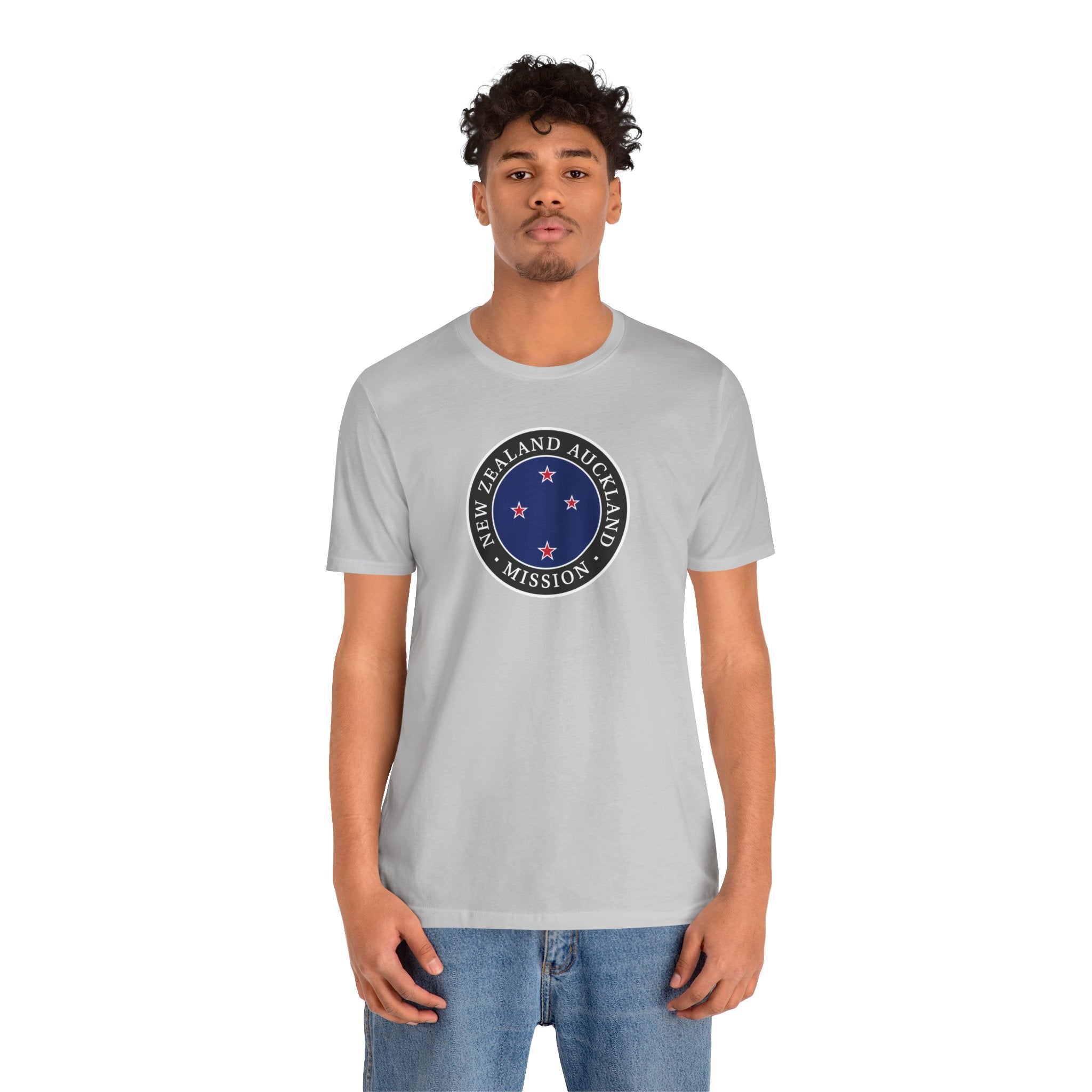 New Zealand Auckland Mission Flag Logo (Black Border) T-shirt - Latter-Day Saint LDS Missionary Gift - Book of Mormon