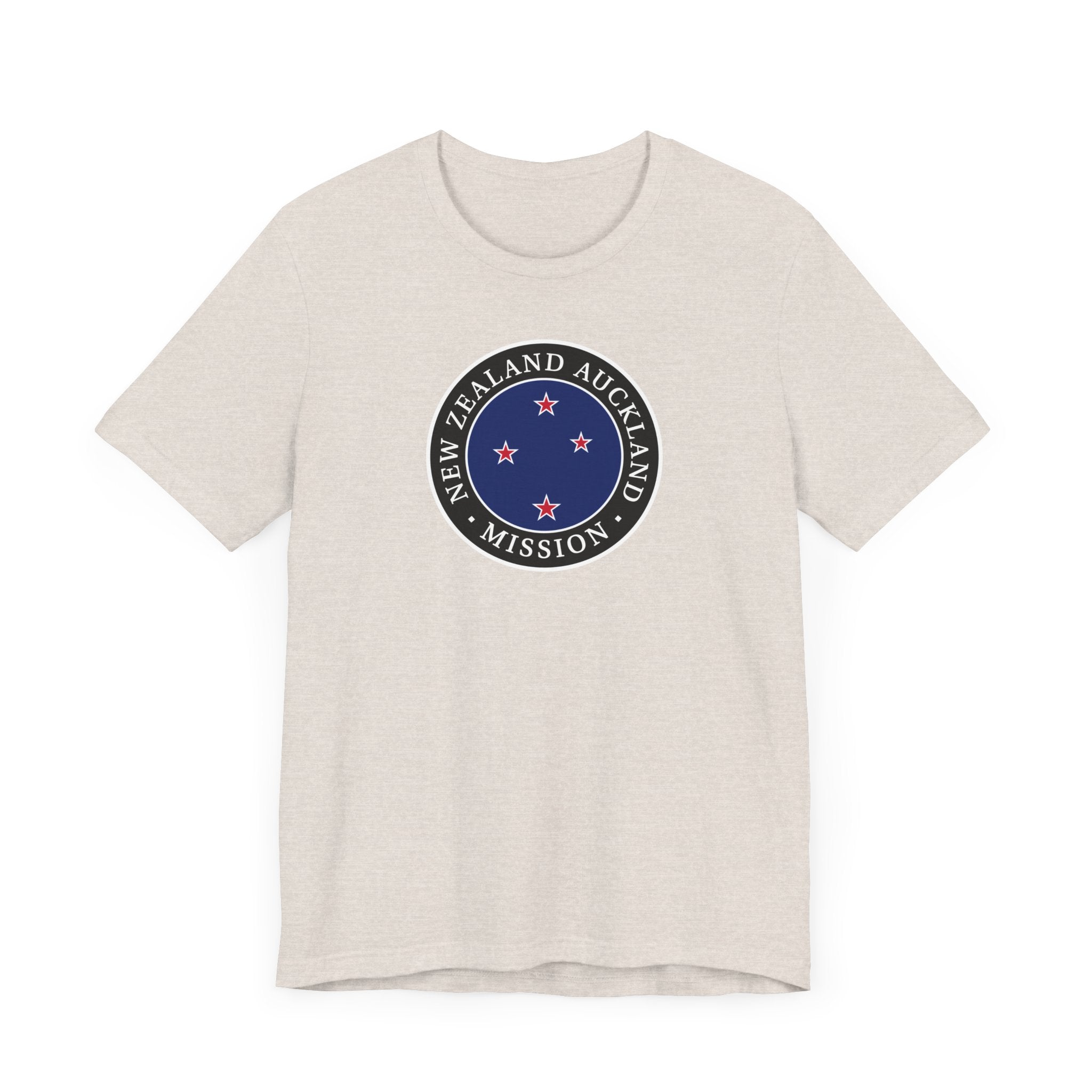New Zealand Auckland Mission Flag Logo (Black Border) T-shirt - Latter-Day Saint LDS Missionary Gift - Book of Mormon