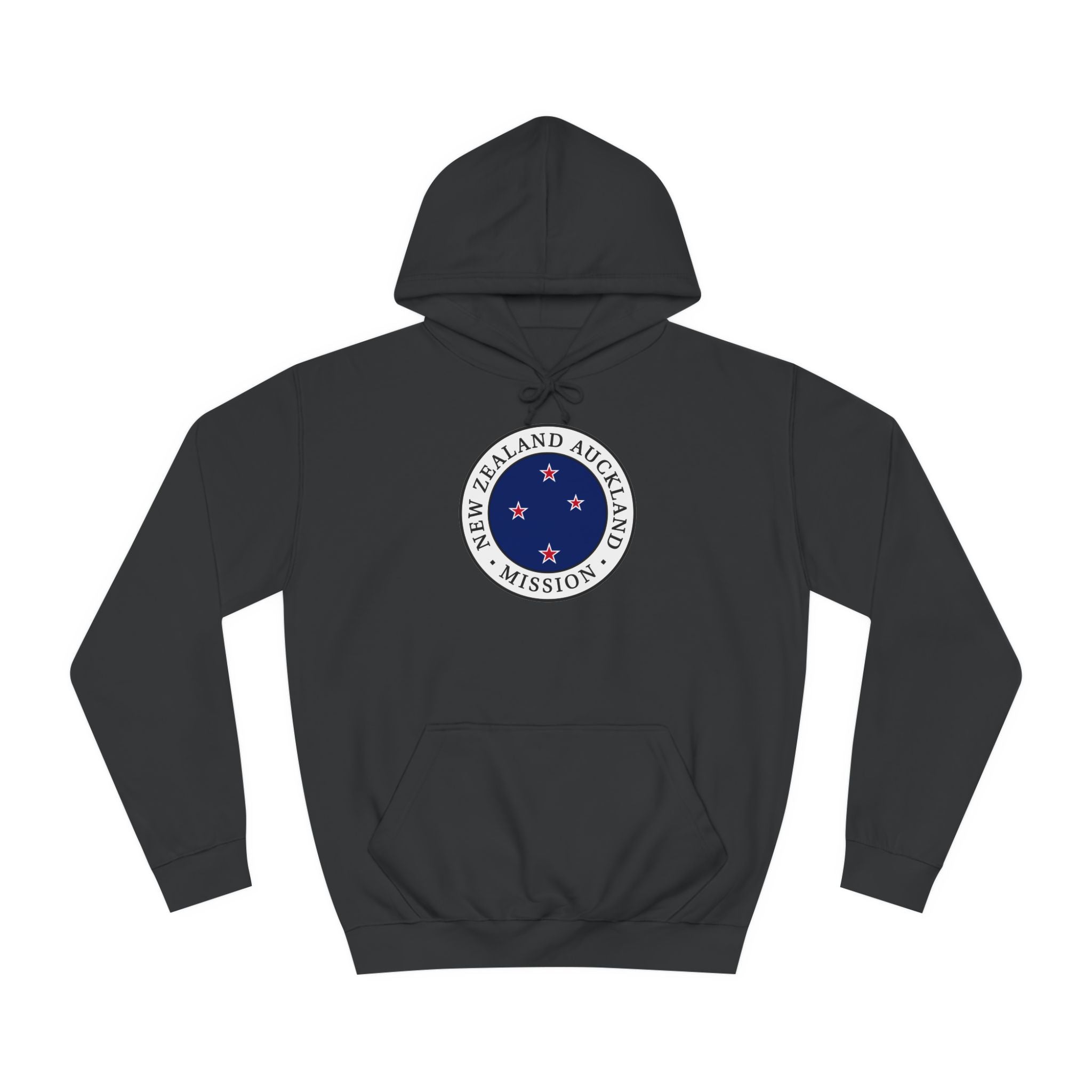 New Zealand Auckland Mission Flag Logo (White Border) College Hoodie - Latter-Day Saint LDS Missionary Gift - Book of Mormon