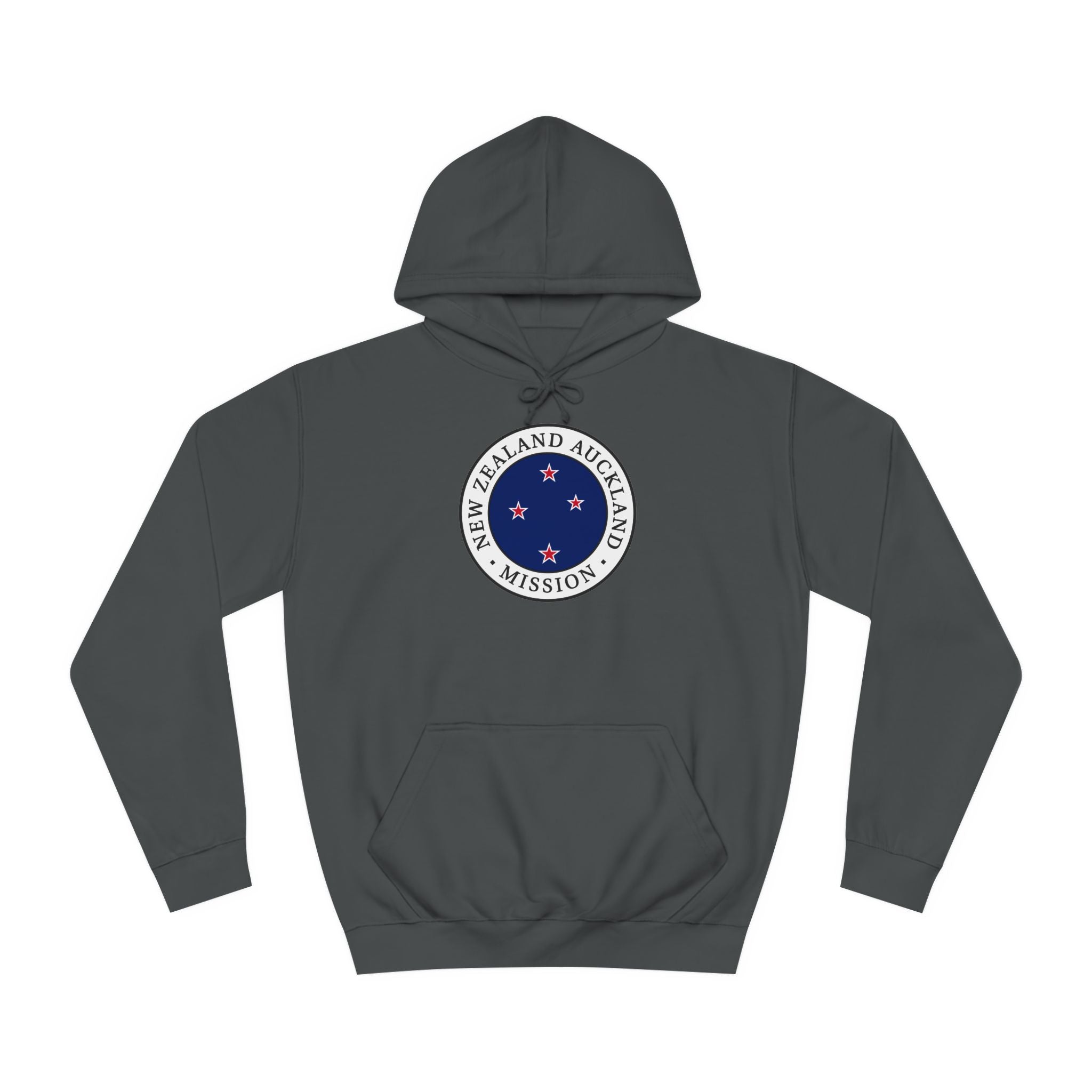 New Zealand Auckland Mission Flag Logo (White Border) College Hoodie - Latter-Day Saint LDS Missionary Gift - Book of Mormon