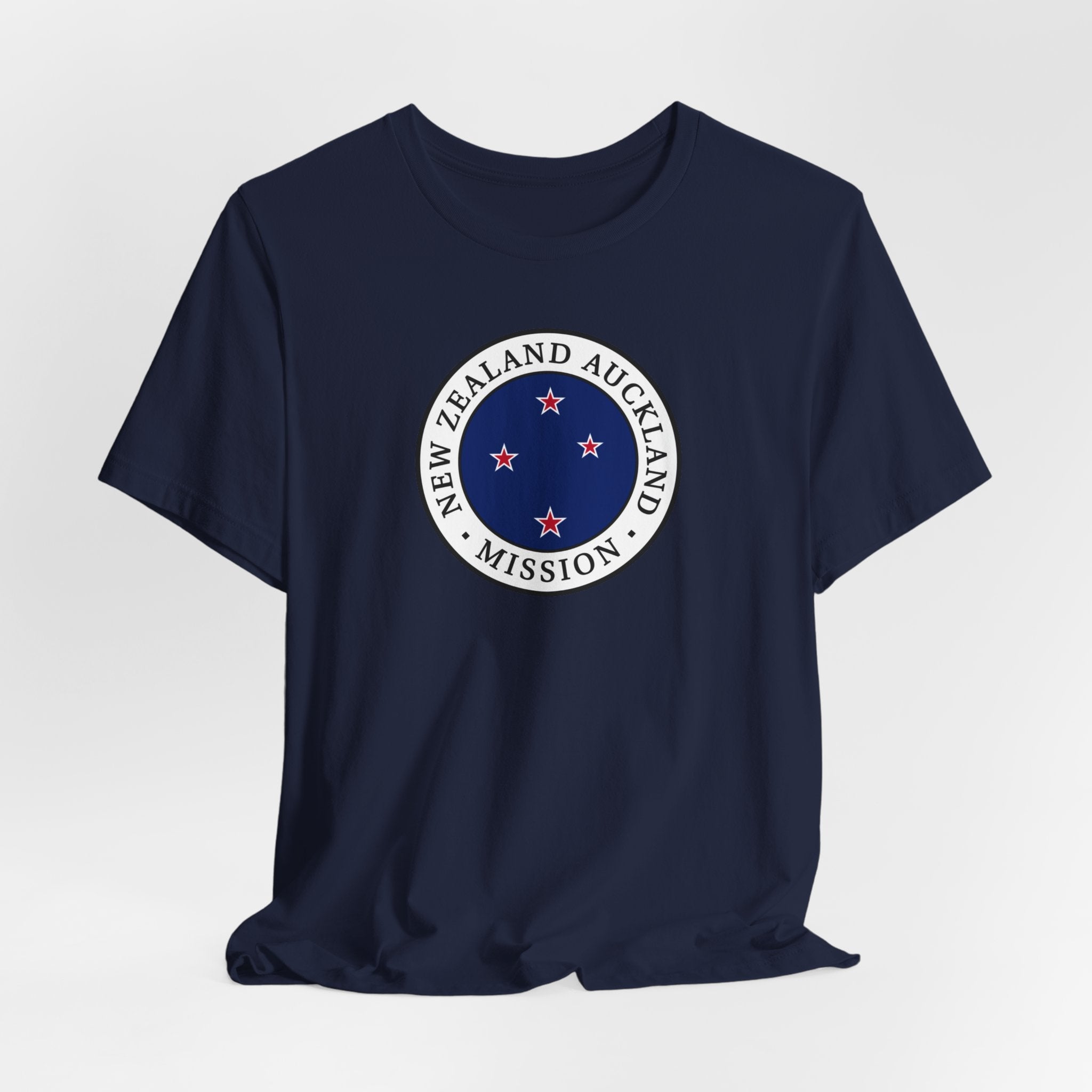 New Zealand Auckland Mission Flag Logo (White Border) T-shirt - Latter-Day Saint LDS Missionary Gift - Book of Mormon