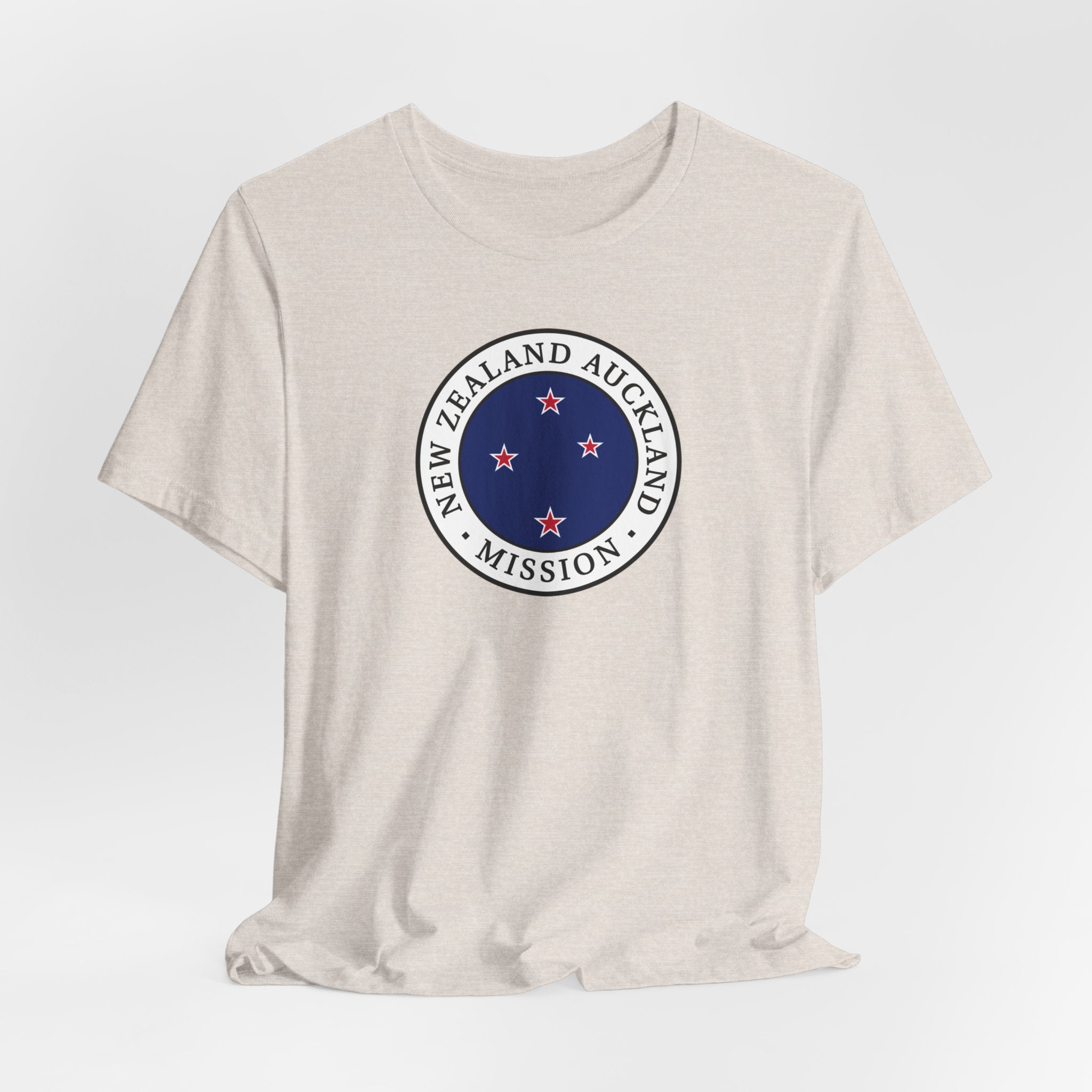 New Zealand Auckland Mission Flag Logo (White Border) T-shirt - Latter-Day Saint LDS Missionary Gift - Book of Mormon