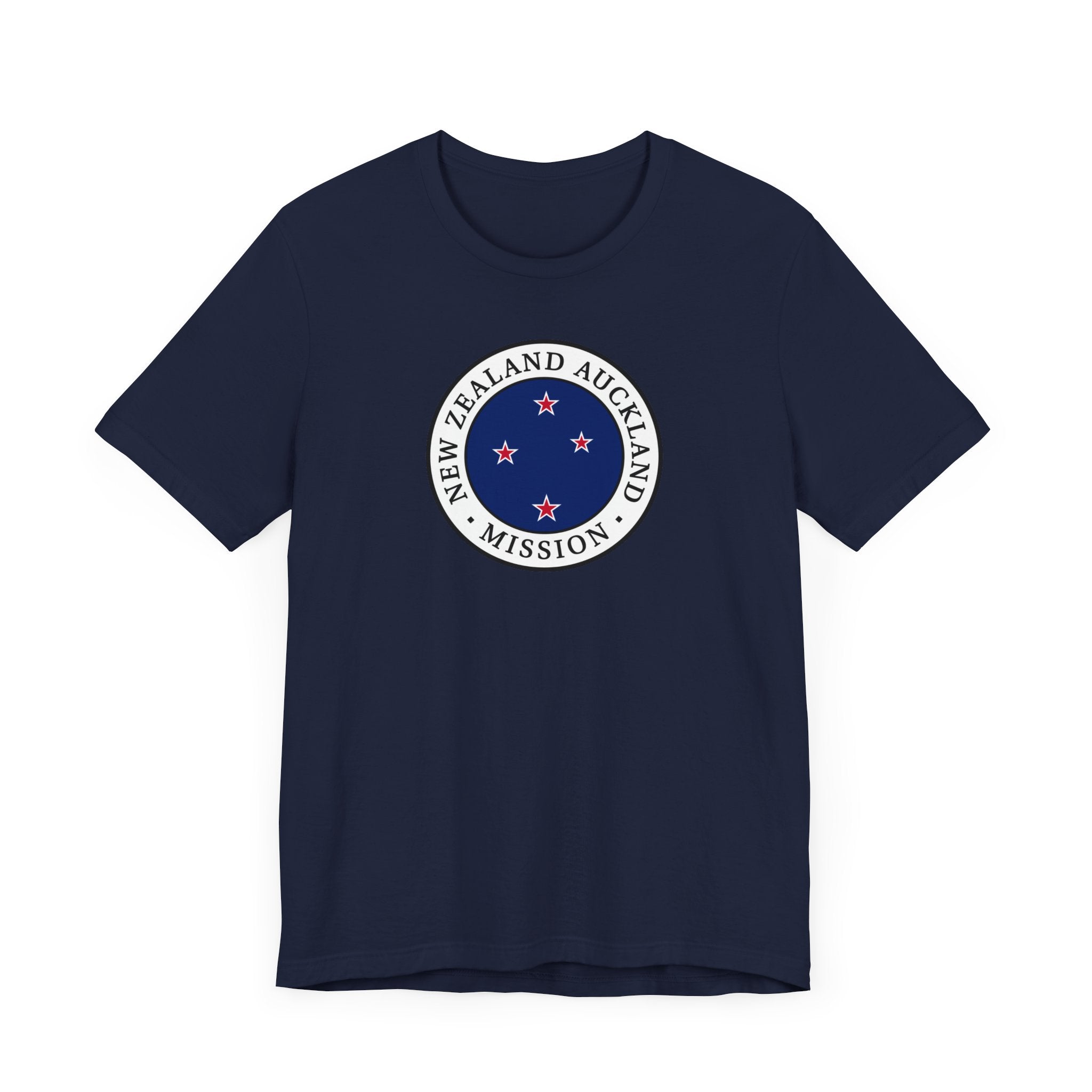 New Zealand Auckland Mission Flag Logo (White Border) T-shirt - Latter-Day Saint LDS Missionary Gift - Book of Mormon