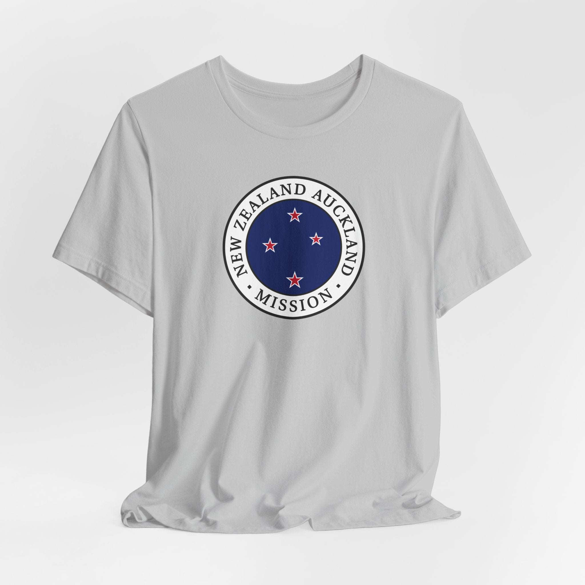 New Zealand Auckland Mission Flag Logo (White Border) T-shirt - Latter-Day Saint LDS Missionary Gift - Book of Mormon