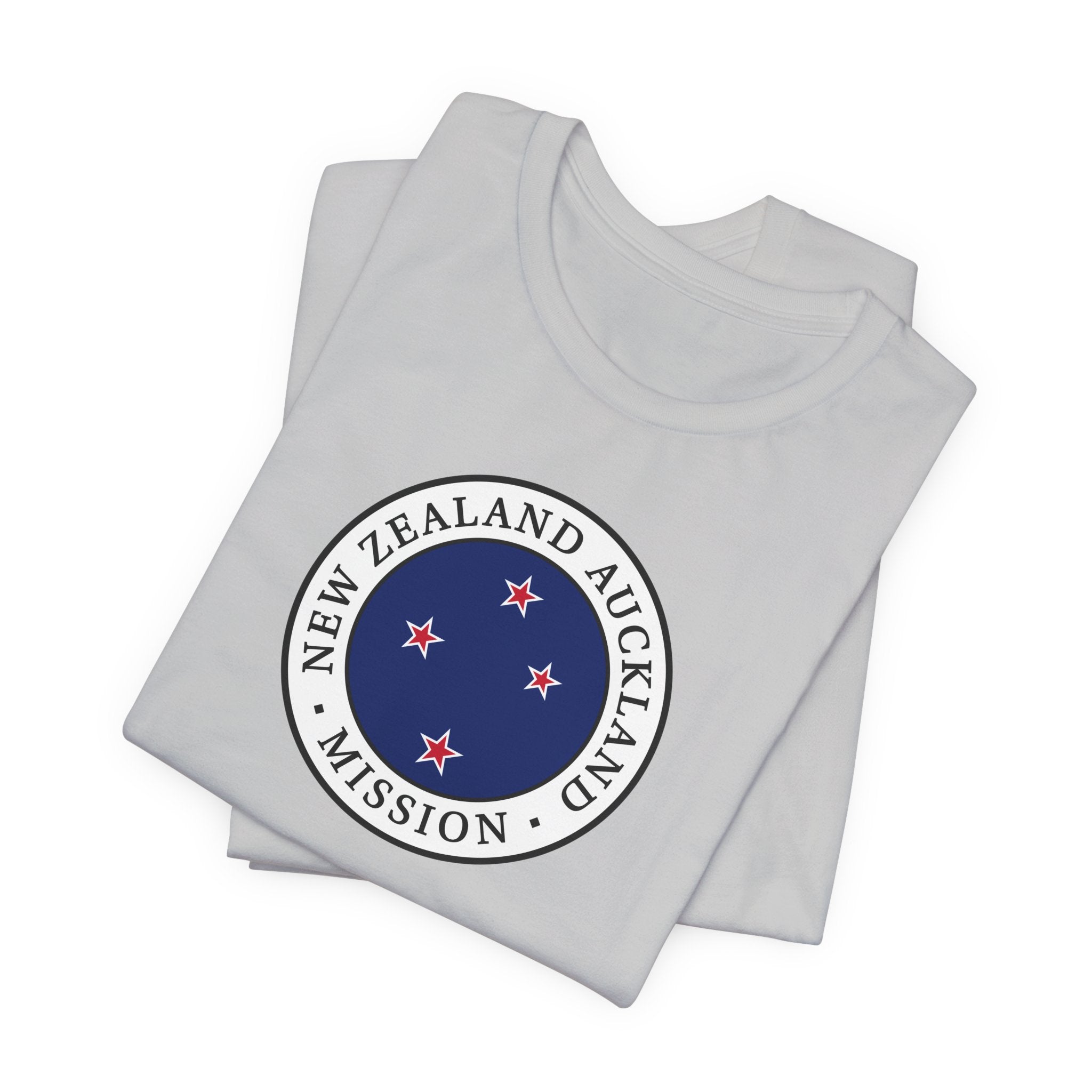 New Zealand Auckland Mission Flag Logo (White Border) T-shirt - Latter-Day Saint LDS Missionary Gift - Book of Mormon