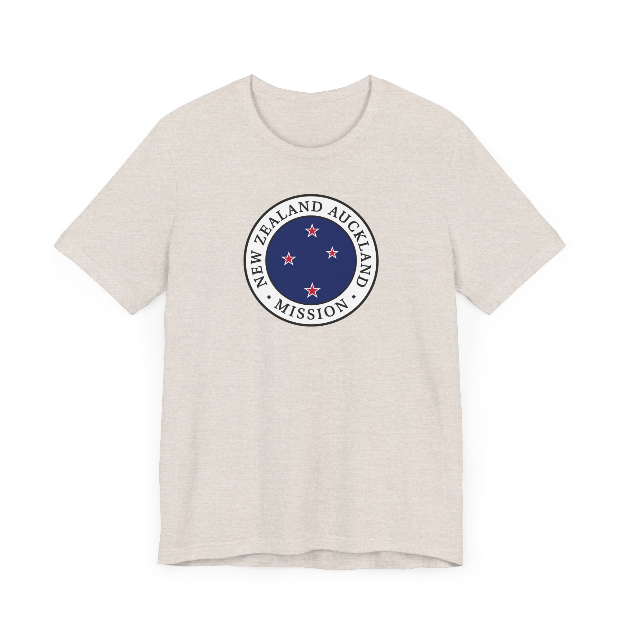 New Zealand Auckland Mission Flag Logo (White Border) T-shirt - Latter-Day Saint LDS Missionary Gift - Book of Mormon