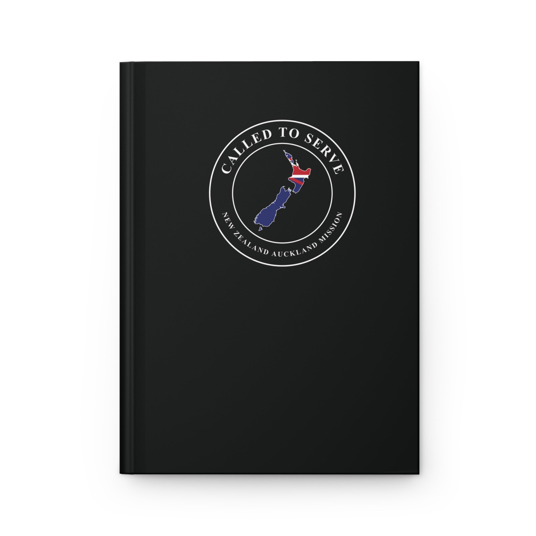 New Zealand Auckland Mission Flag Map Called to Serve Black Hardcover Journal Matte - Latter-Day Saint LDS Missionary Gift - Book of Mormon
